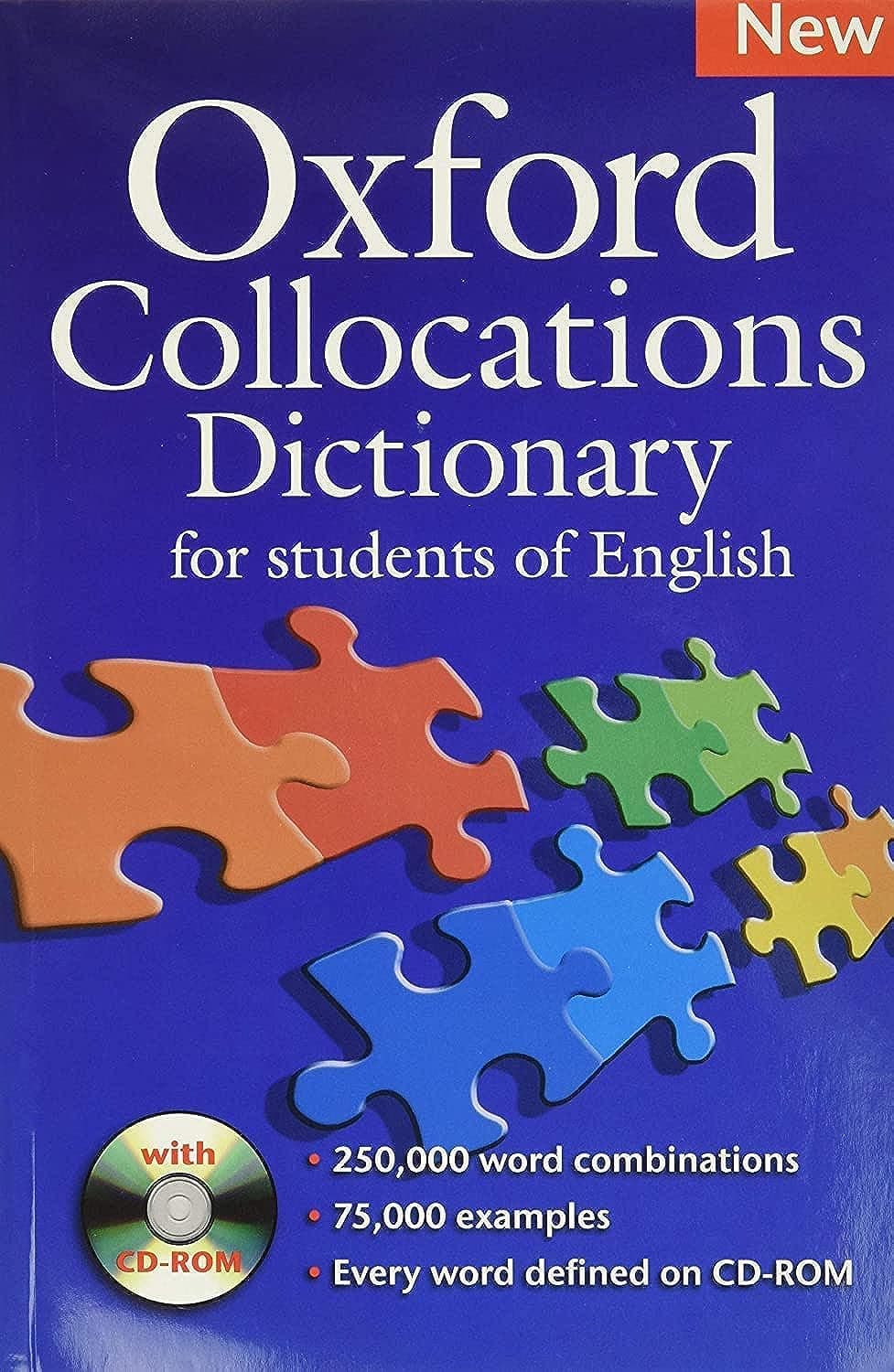 Oxford Collocations Dictionary for students of English: A corpus-based dictionary with CD-ROM which shows the most frequently used word combinations in British and American English.