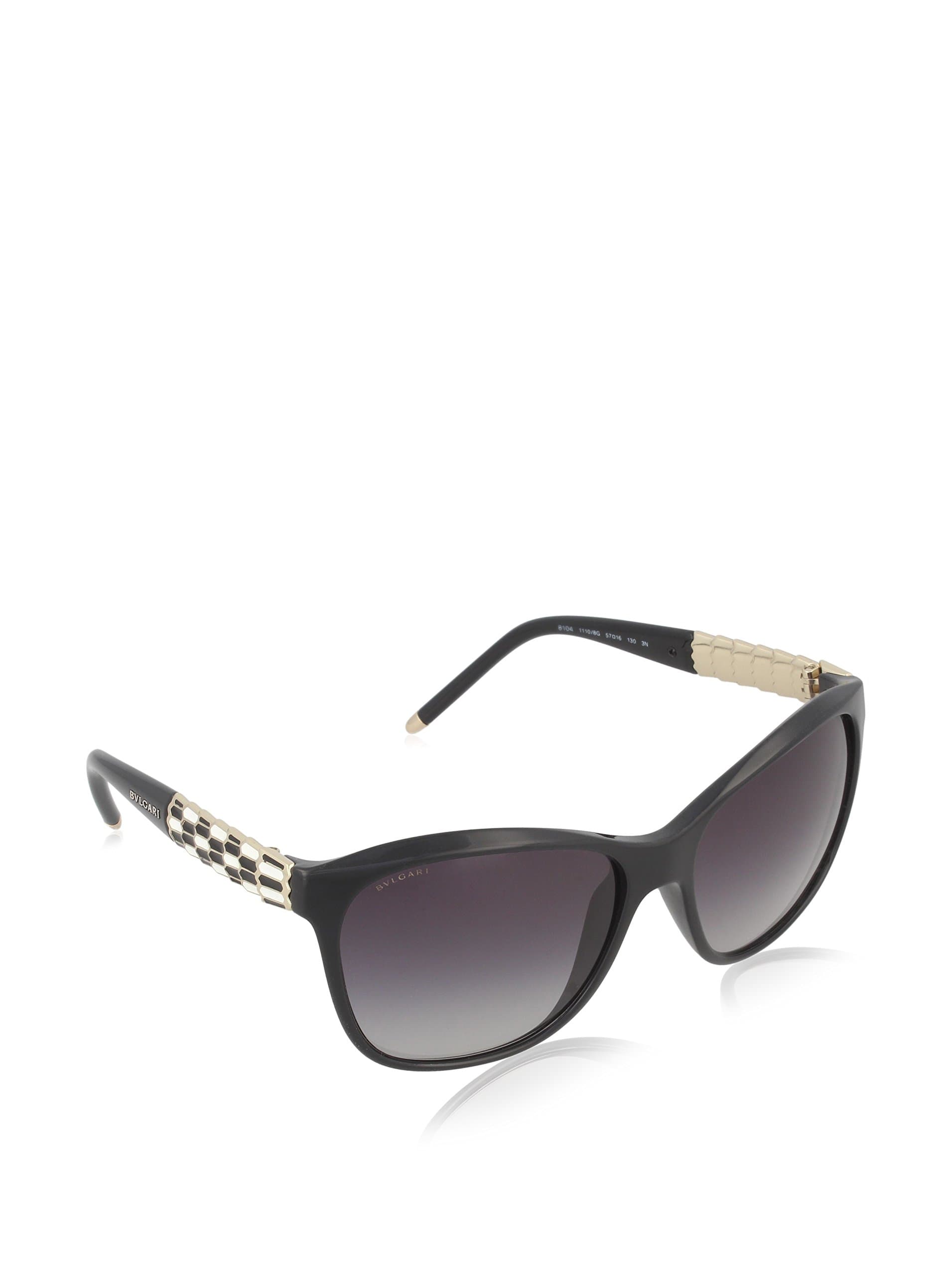 Bvlgari 8104 11108G Black 8104 Wayfarer Sunglasses