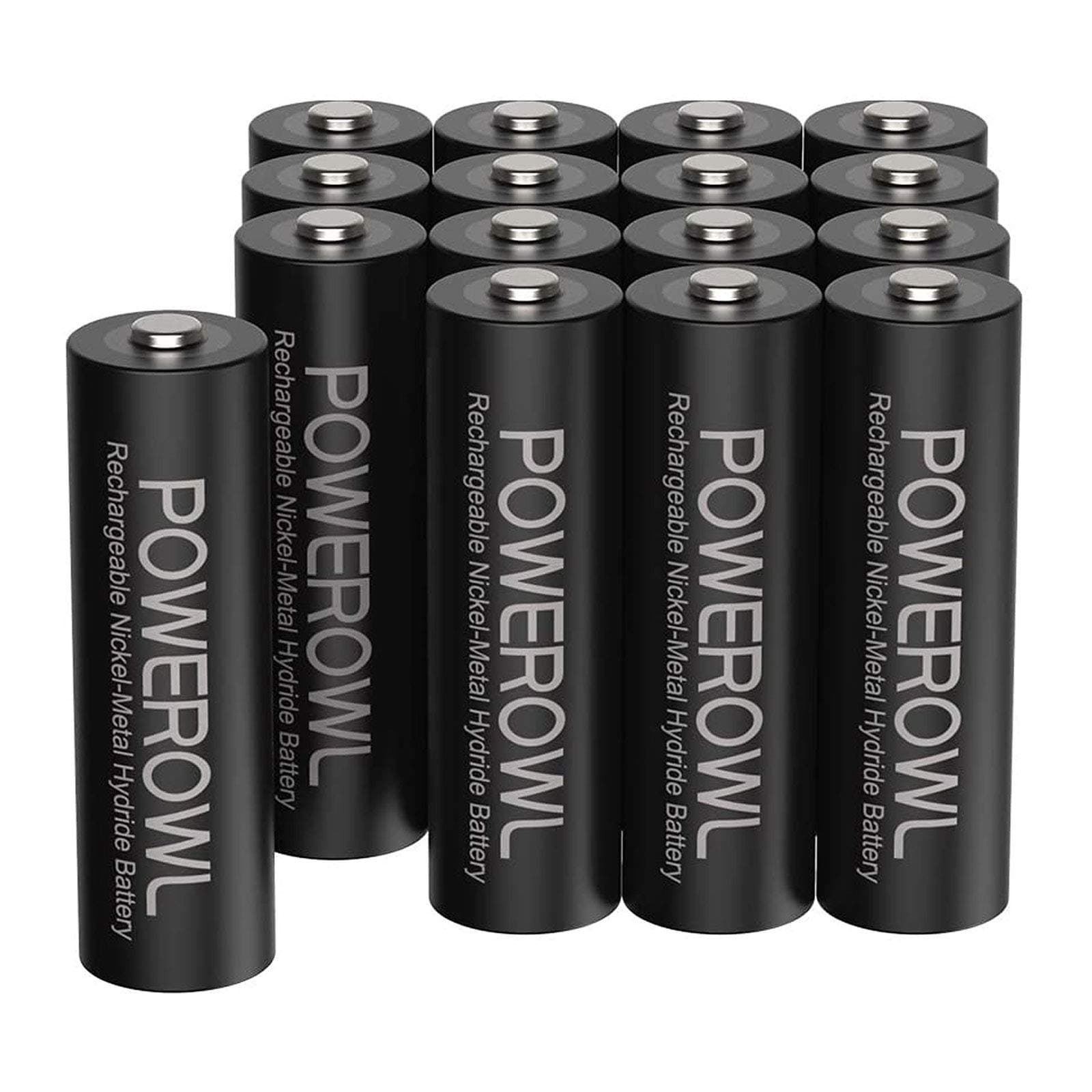 AA Rechargeable Batteries 2800mAh High Capacity Batteries 1.2V NiMH Low Self Discharge Pack of 16