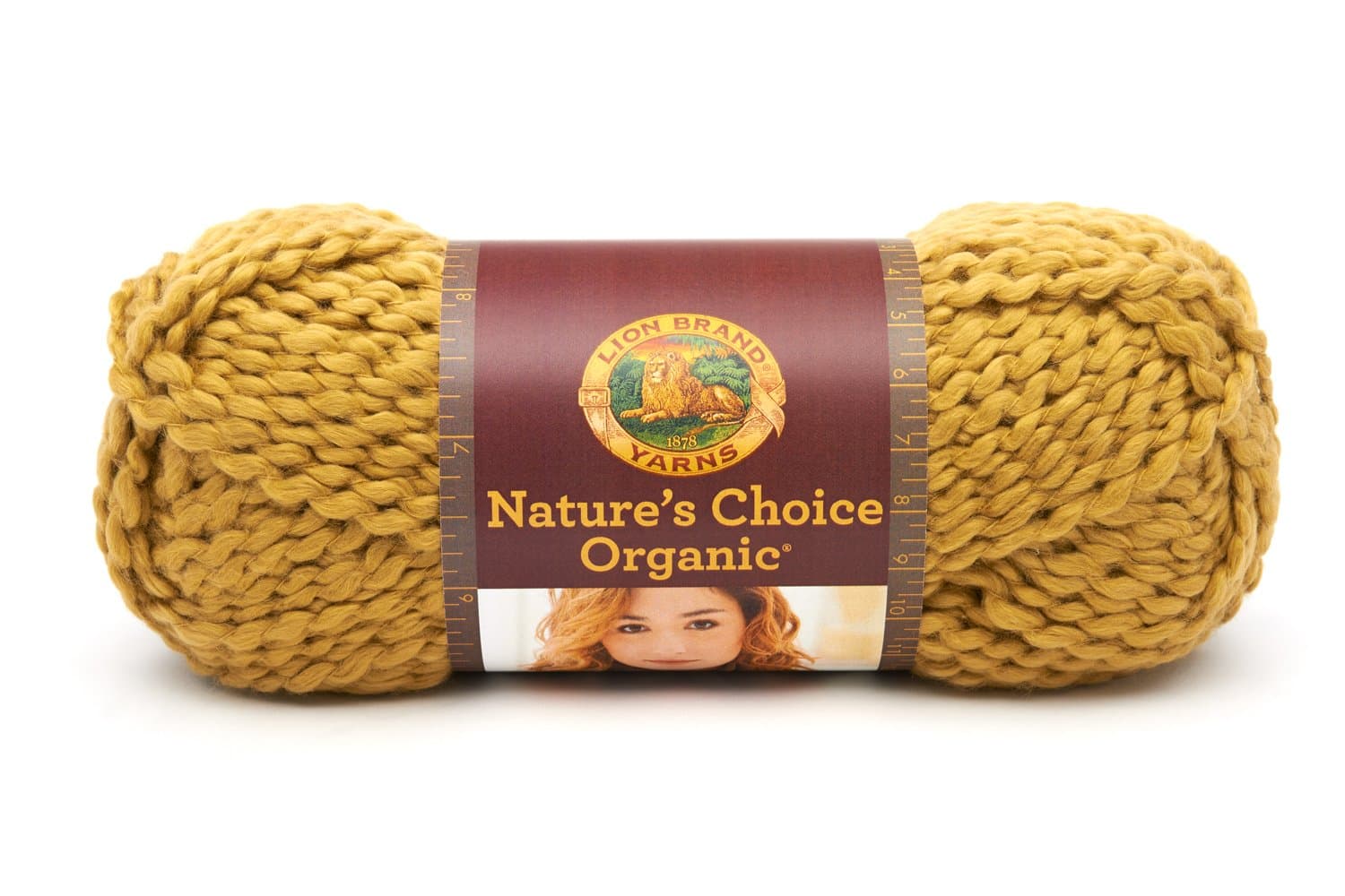 Lion Brand Yarn480-174C Nature's Choice Organic Cotton Yarn, Olive