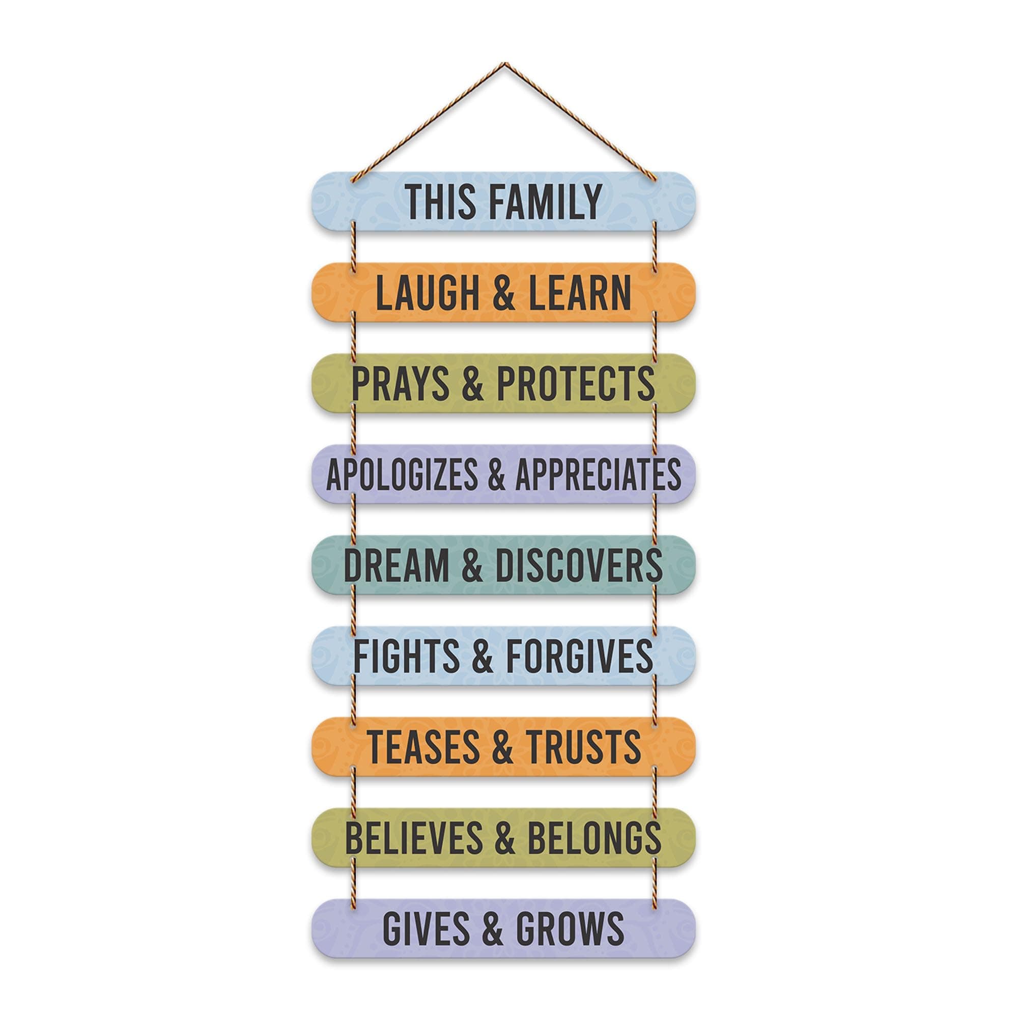 Artvibes Family Quotes Wooden Wall Hanger for Home Decor | Quotes Decor Item | Craft For Everyone | Wall Accents | Gift Items | Wall Illustrations | Artworks Hangings | Mdf Wall Decoration (WH_9323N)