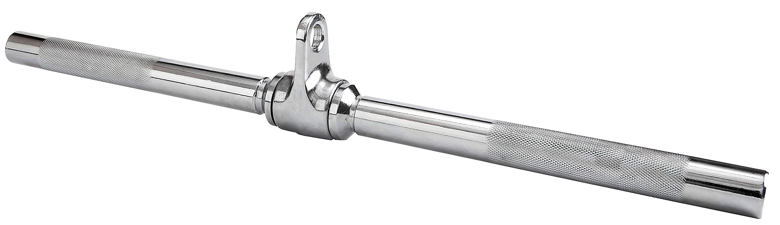 BalanceFrom Tricep Press Down Cable Attachment LAT Pull Down Attachment Weight Machine Accessories Swivel V-Handle Tricep Rope Swivel Bar V-Bar Chrome