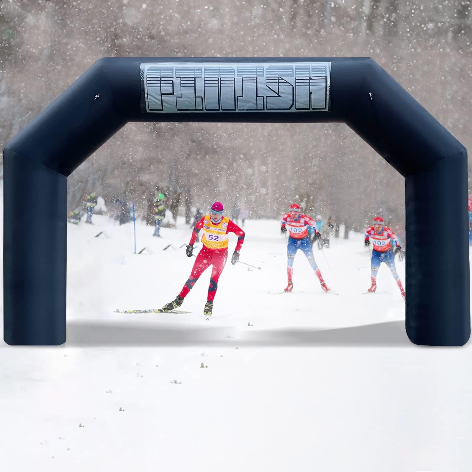 20Ft Inflatable Arch with Blower,Outdoor Inflatable Archway for Party,5K Race,Advertising Commerce,School Sport Black