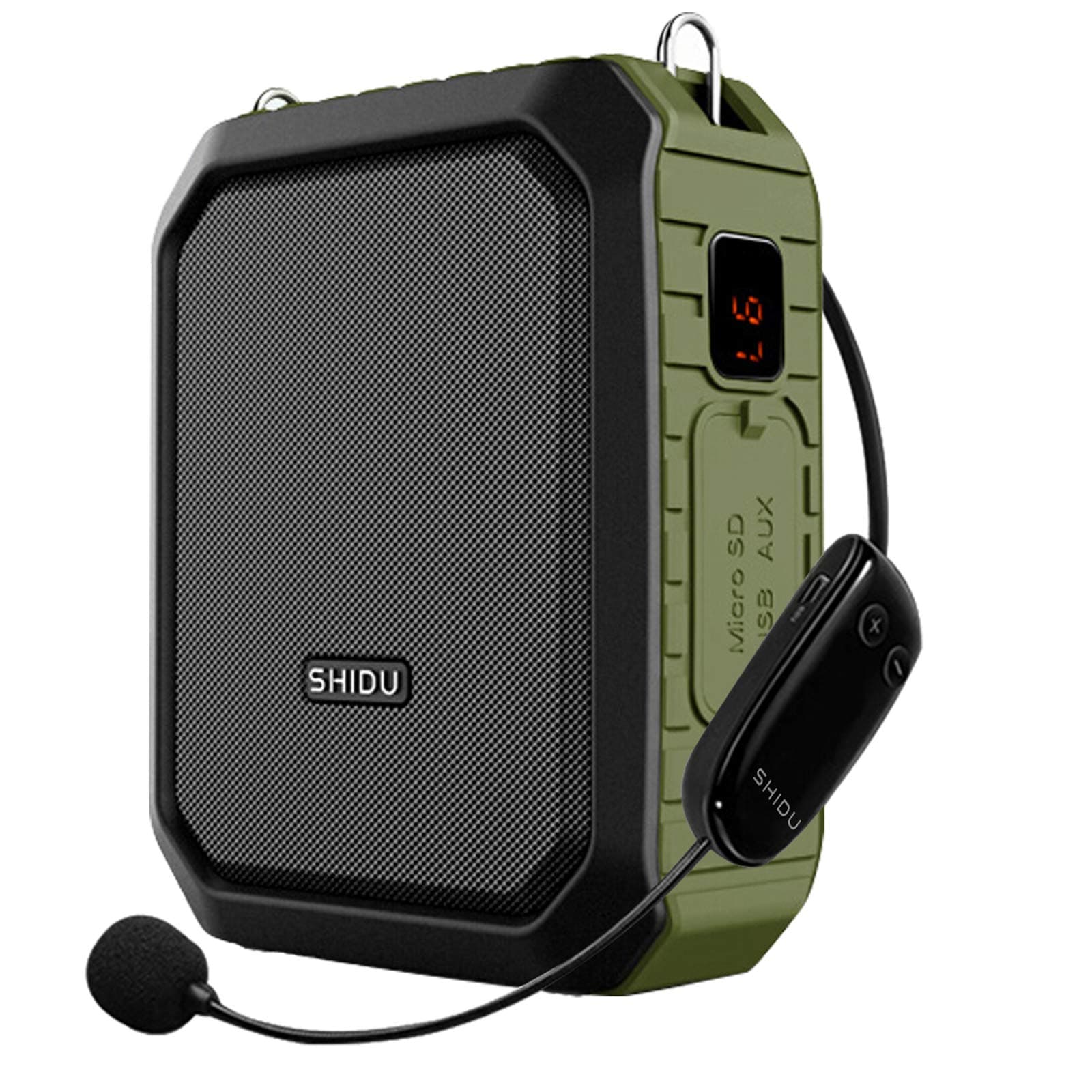 Wireless Voice Amplifier with Headset Mic 18W Voice Loudspeaker Portable Bluetooth Speaker Waterproof IPX5 Power Bank for Outdoor Activities, Shower, Teachers, Presenter, Salesman etc