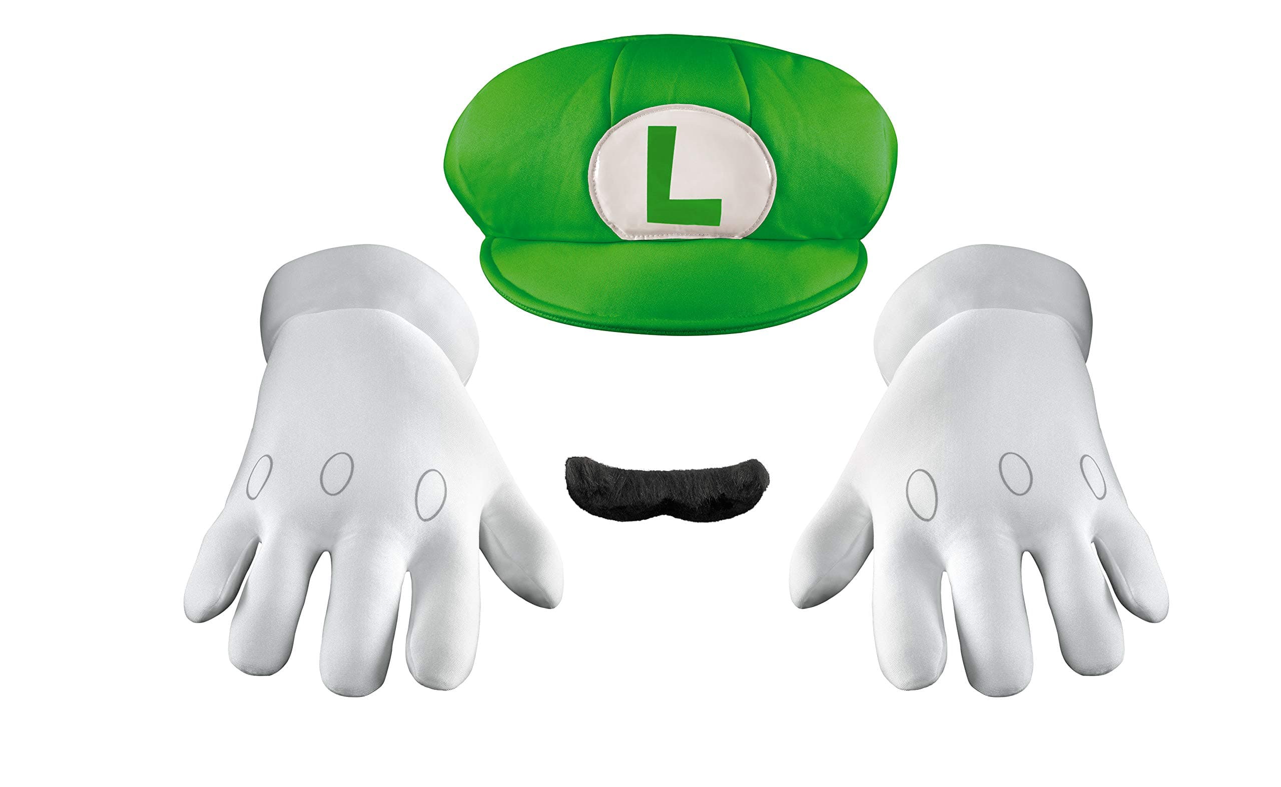Disguise Men's Nintendo Super Mario Bros.Luigi Adult Costume Accessory Kit