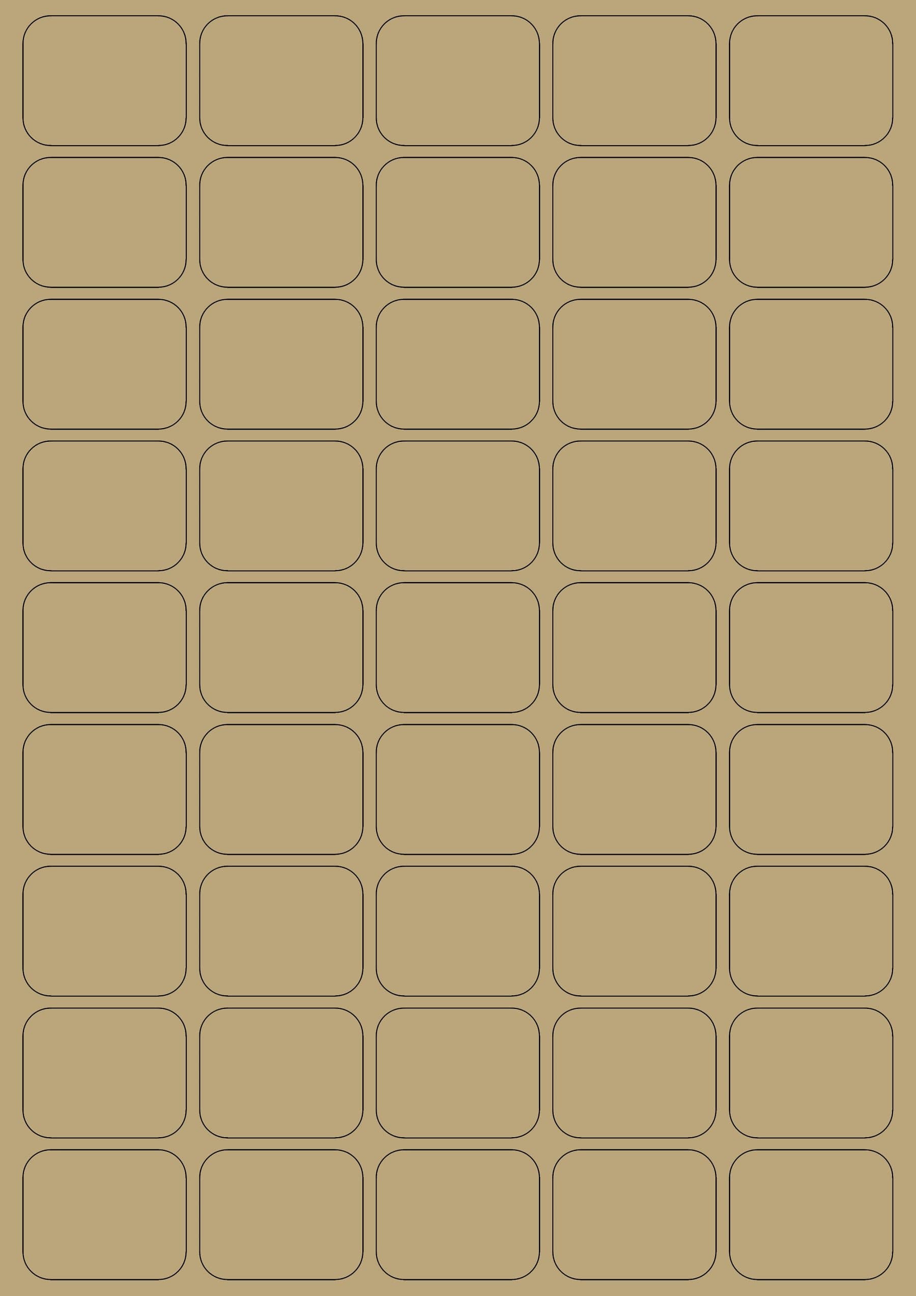 Couga Mall Blank Brown Kraft Paper Stickers Labels, Self-Adhesive & Printable Copy Label Paper for Laser & Inkjet Printer Gift Decoration, 25 Sheets/1125 Stickers