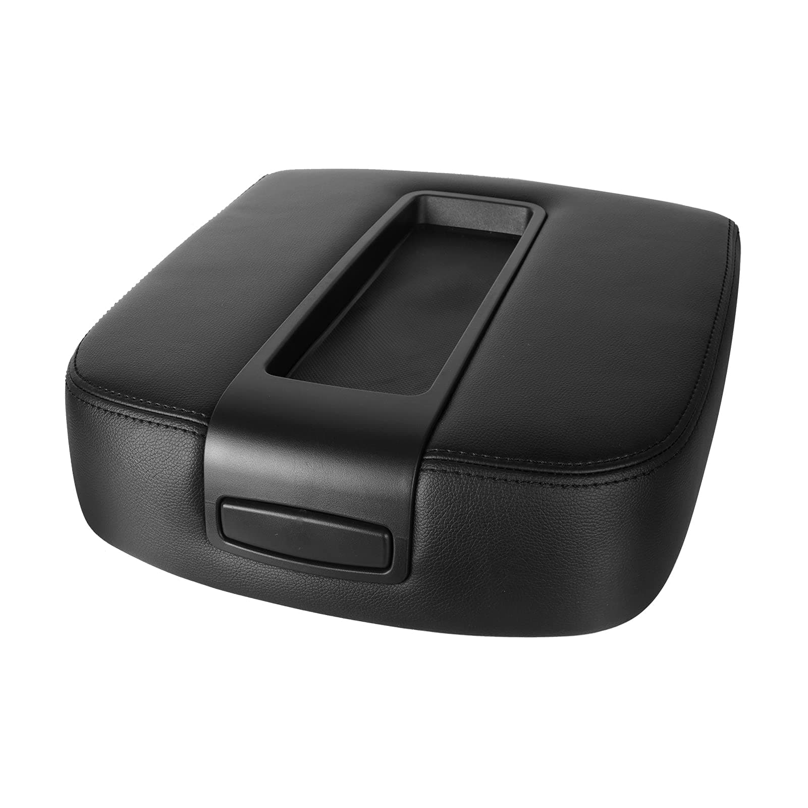 LCWRGS Center Console Lid Black Armrest Cover Replacement for 2007-2013 Chevy Silverado/Tahoe/Suburban/Avalanche | GMC Sierra/Yukon/Yukon XL, Replaces 15217111