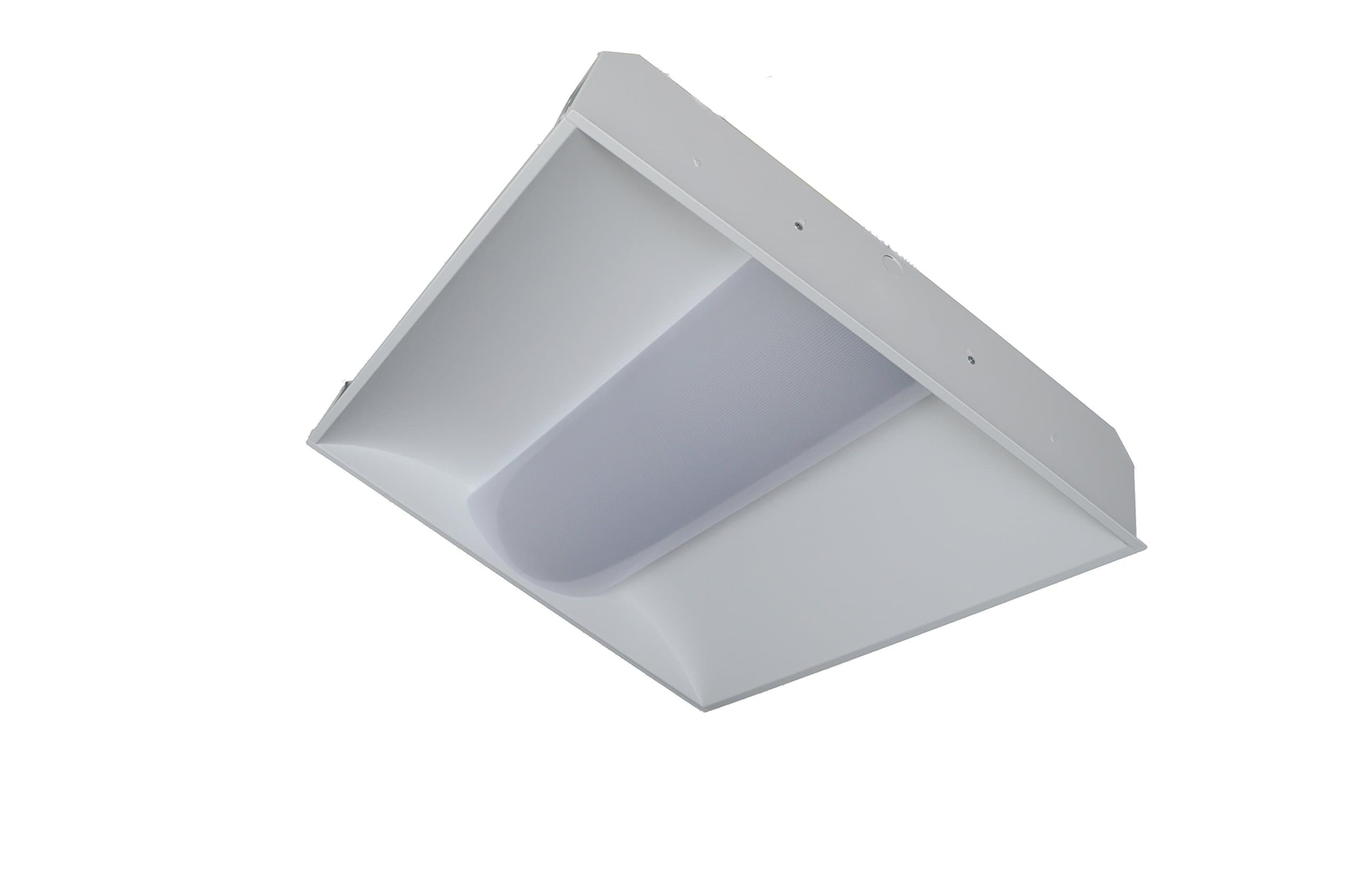 30 Watt 2x2 LED Troffer Center Basket Grid Ceiling Replacement for Fluorescent 4000K Cool White 3150 Lumens 120/277V 5-year Warranty