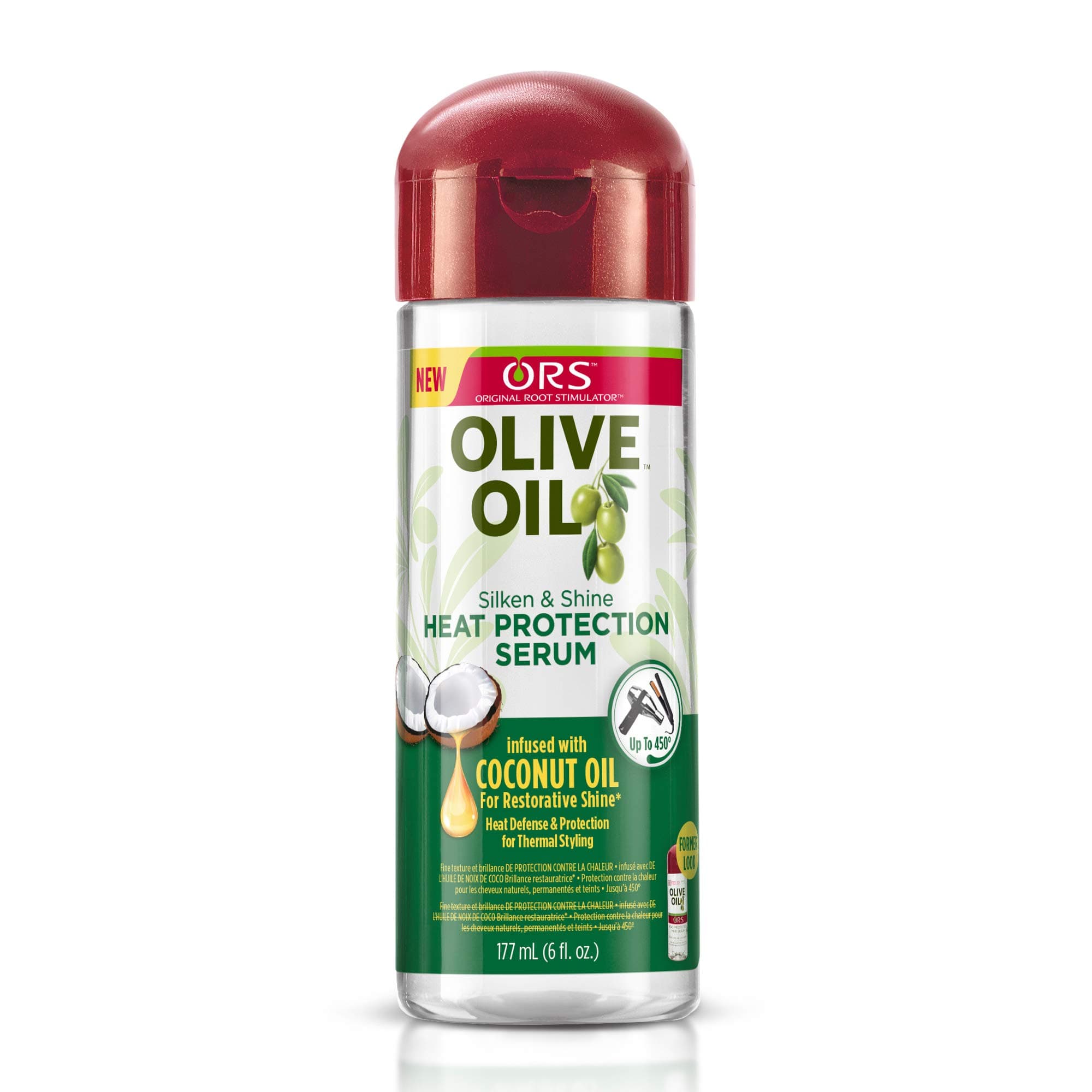 ORS Olive Oil Heat Protection Serum 6 oz (Pack of 3)