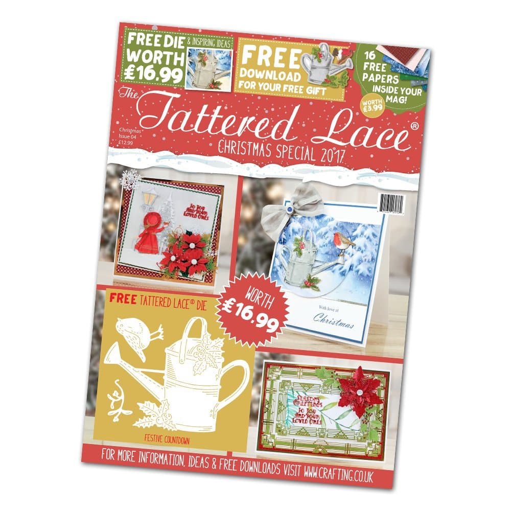 Tattered lace Magazine Christmas Special 2017, Paper, Red, 29 x 21 x 1 cm