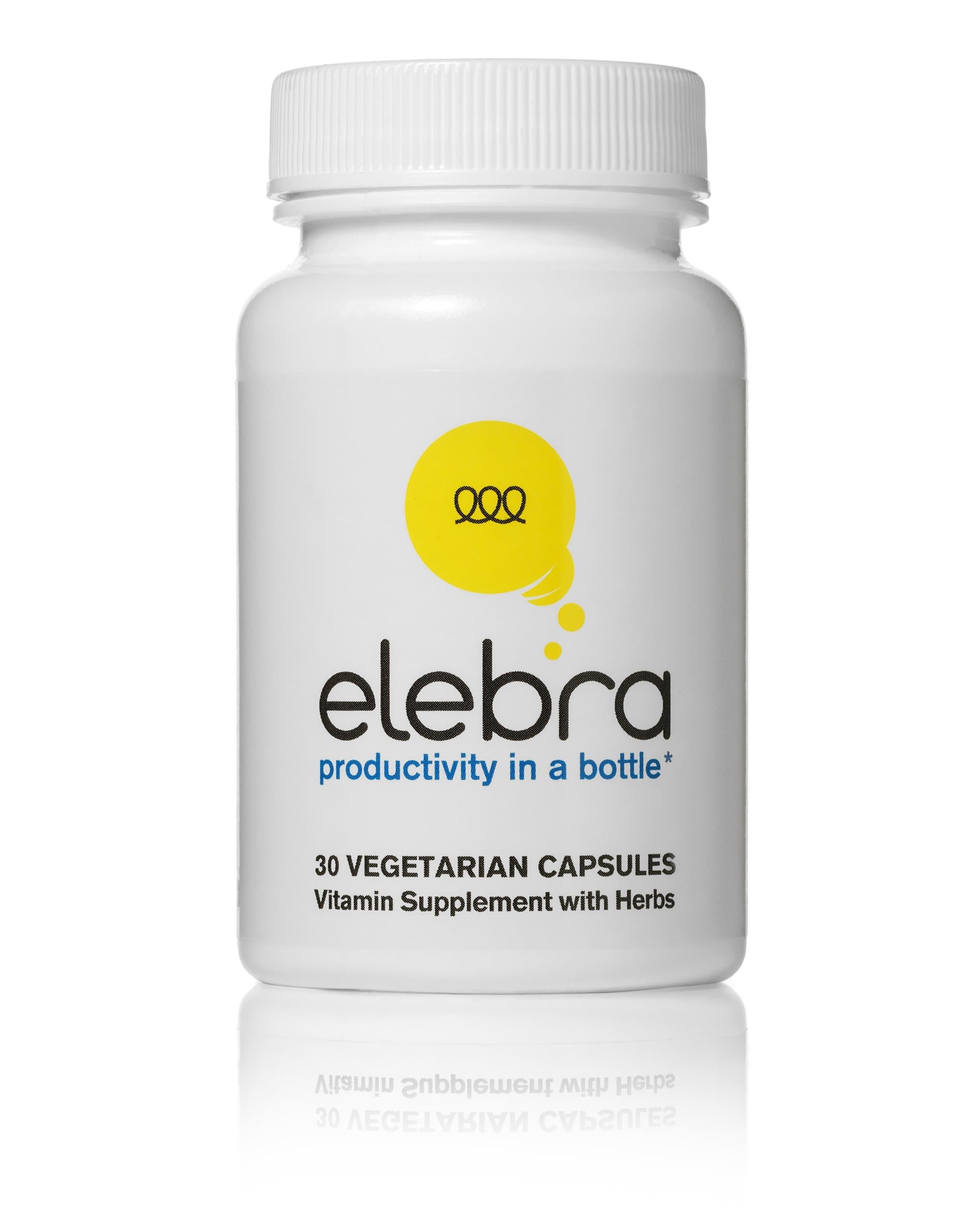 Elebra: Productivity in a Bottle (w/ Phosphatidylserine, Huperzine A & More; Veggie Pills) | Supports Focus & Concentration