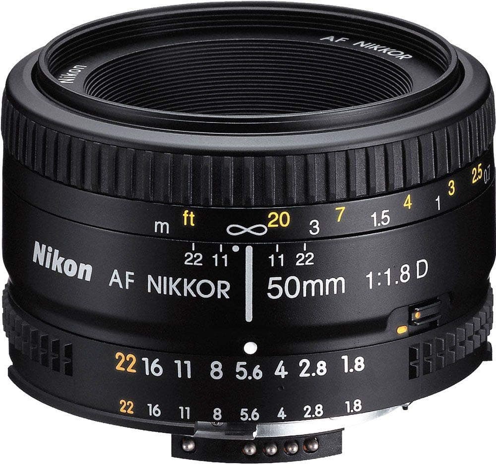 50mm Nikkor F/1.8D AF Prime Lens for DSLR Camera (Black)