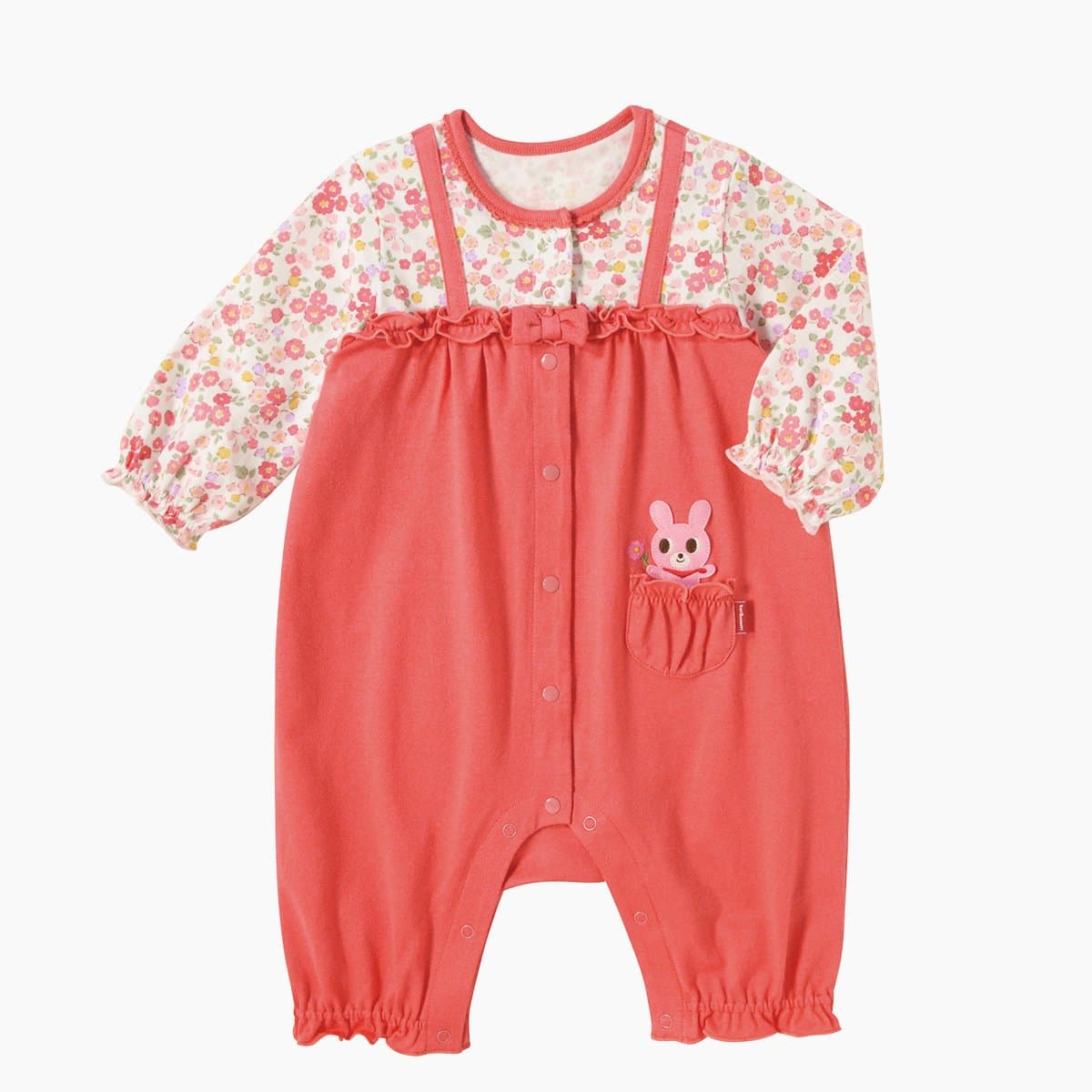 Mikihouse Hot Biscuits Overalls 71-1202-977 6 Mos(70cm) Pink
