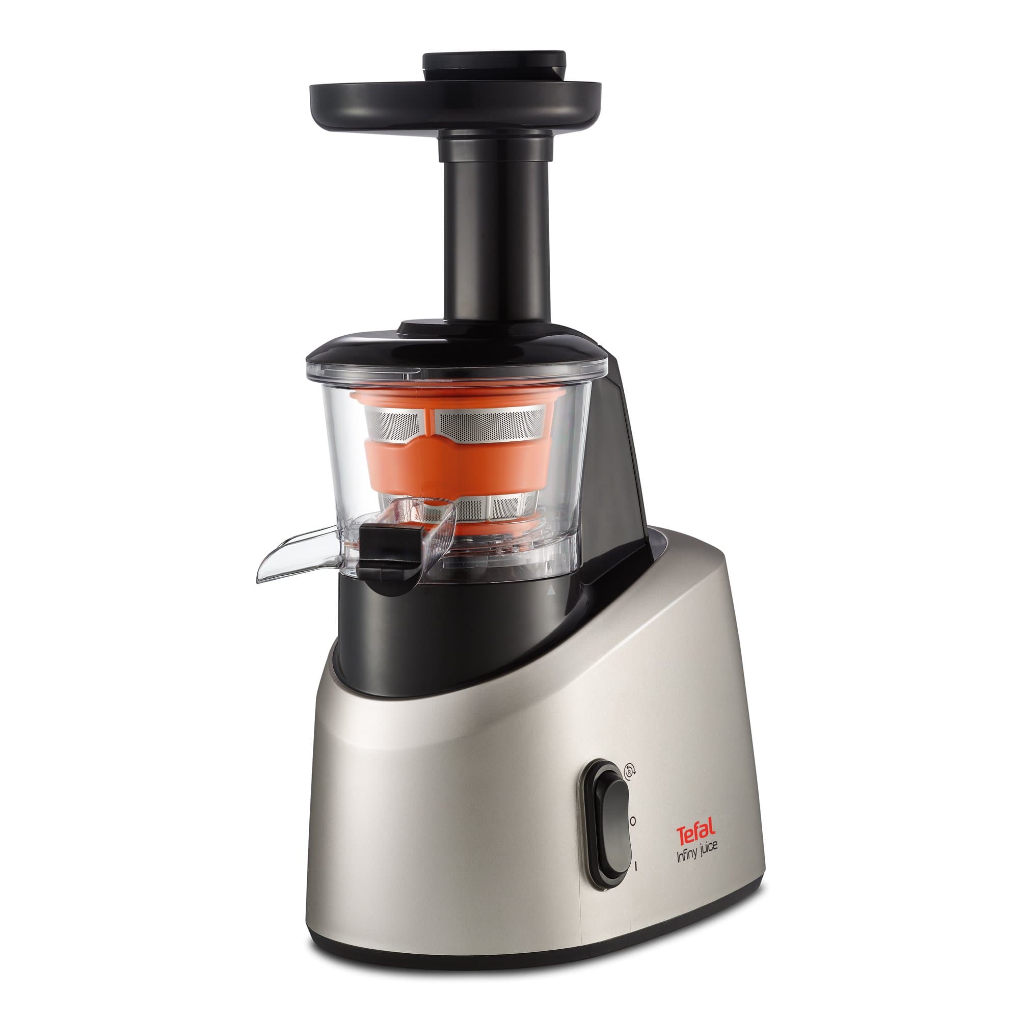 Tefal Stainless Steel And Plastic Infiny Zc255Bin Slow Juicer 200-Watt, Standard, Silver