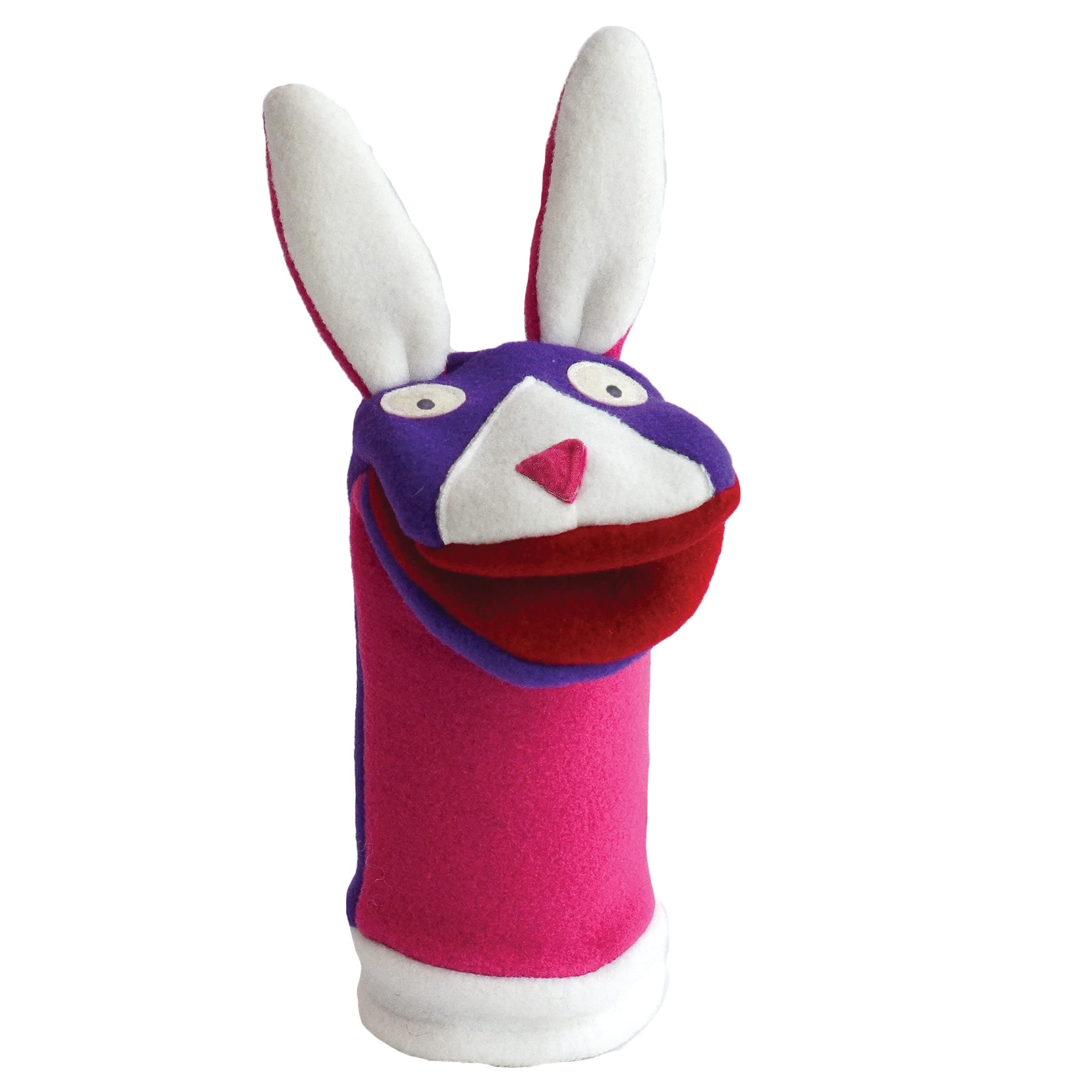 Cate & Levi - Fleece Hand Puppet - Handmade in Canada - Great for Storytelling (Bunny)