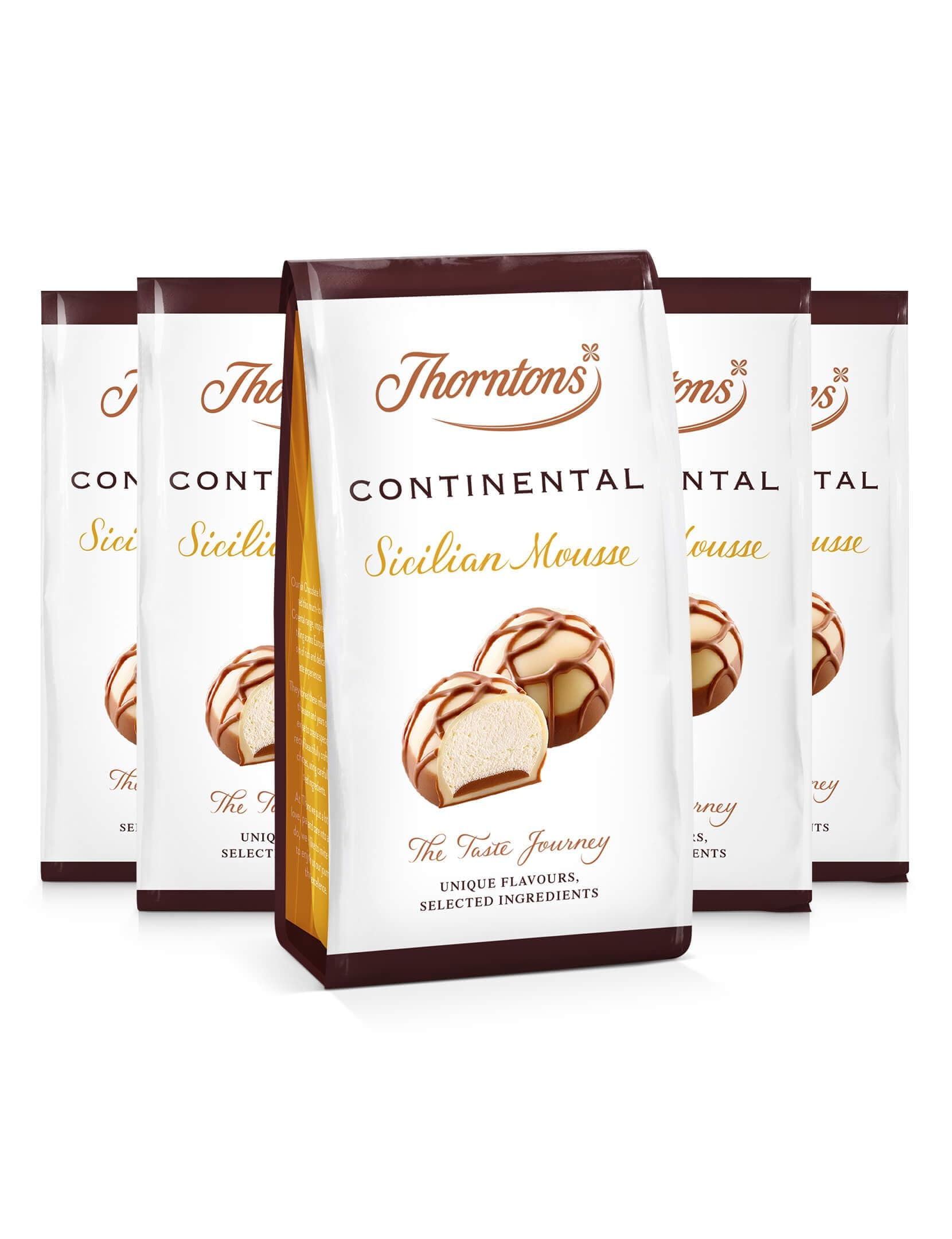 5 x Thorntons Continental Sicilian Mousse 110g Bags Collection