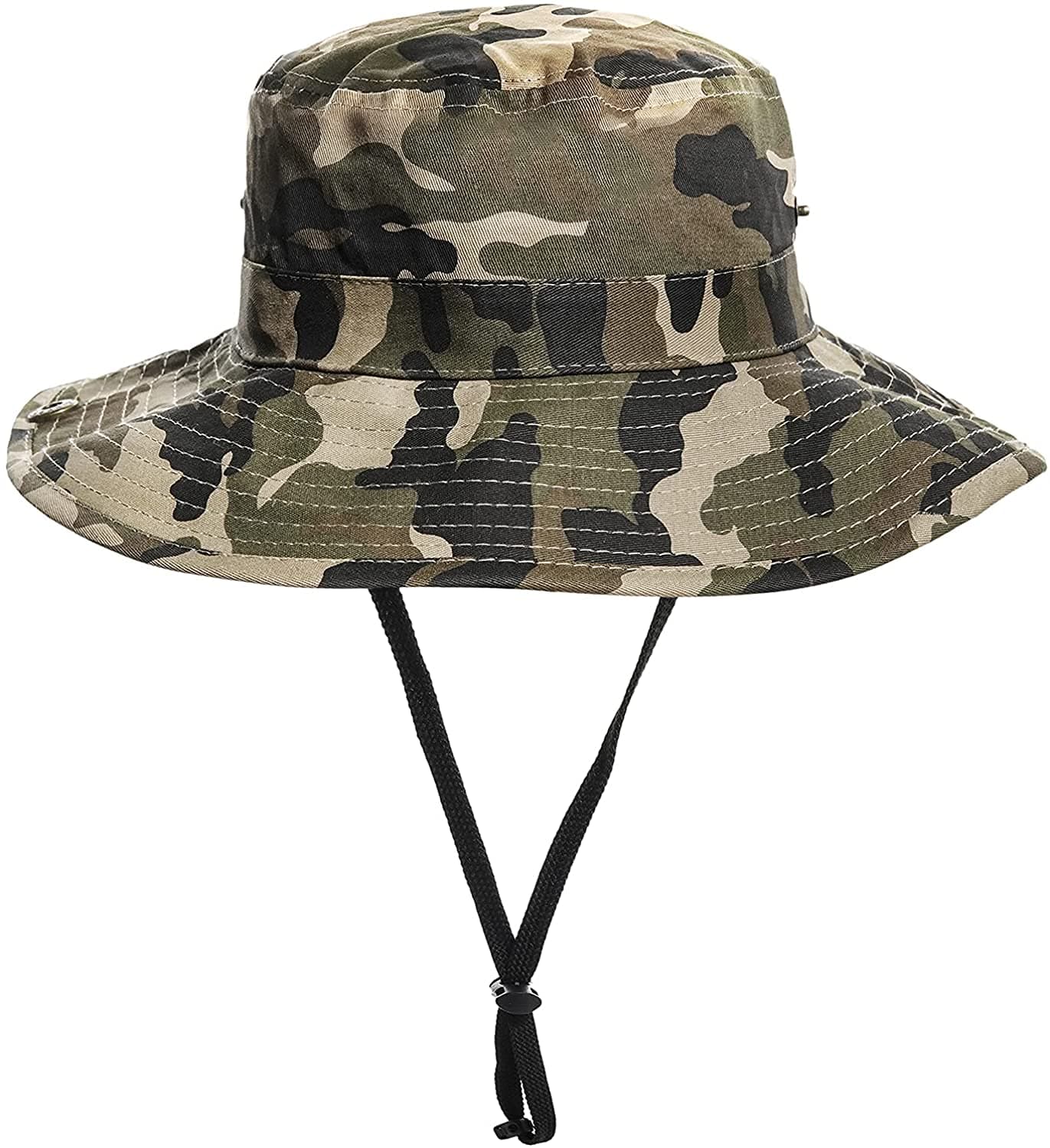 Boys Camo Sun-Bucket-Hat Summer Outdoor Safari Fishing-Hat Boonie-Cap for Big Kids 2-14Yrs