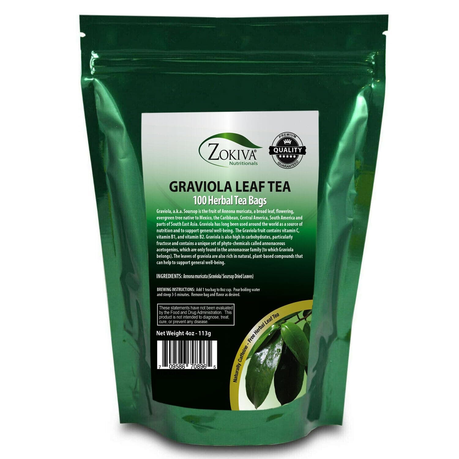 Graviola Tea 90 Bags Soursop - Annona muricata - Guanabana - Premium Quality 100% Pure Leaf