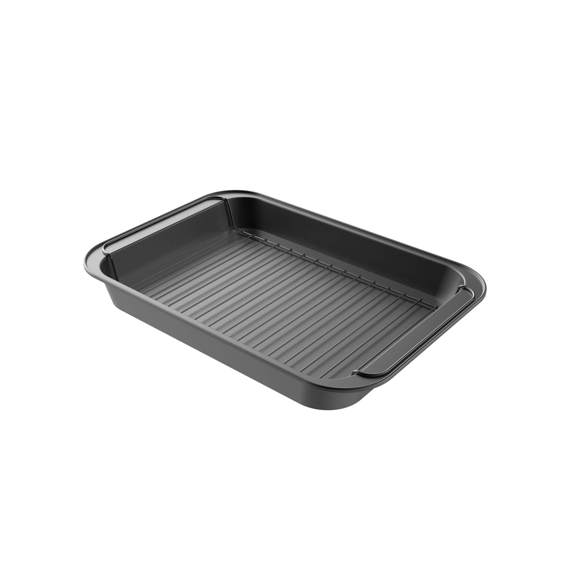 Roasting Pan with Rack-Nonstick Oven Roaster with Removable Grid to Drain Fat and Grease-Healthier Cooking with Kitchen Bakeware by Classic Cuisine