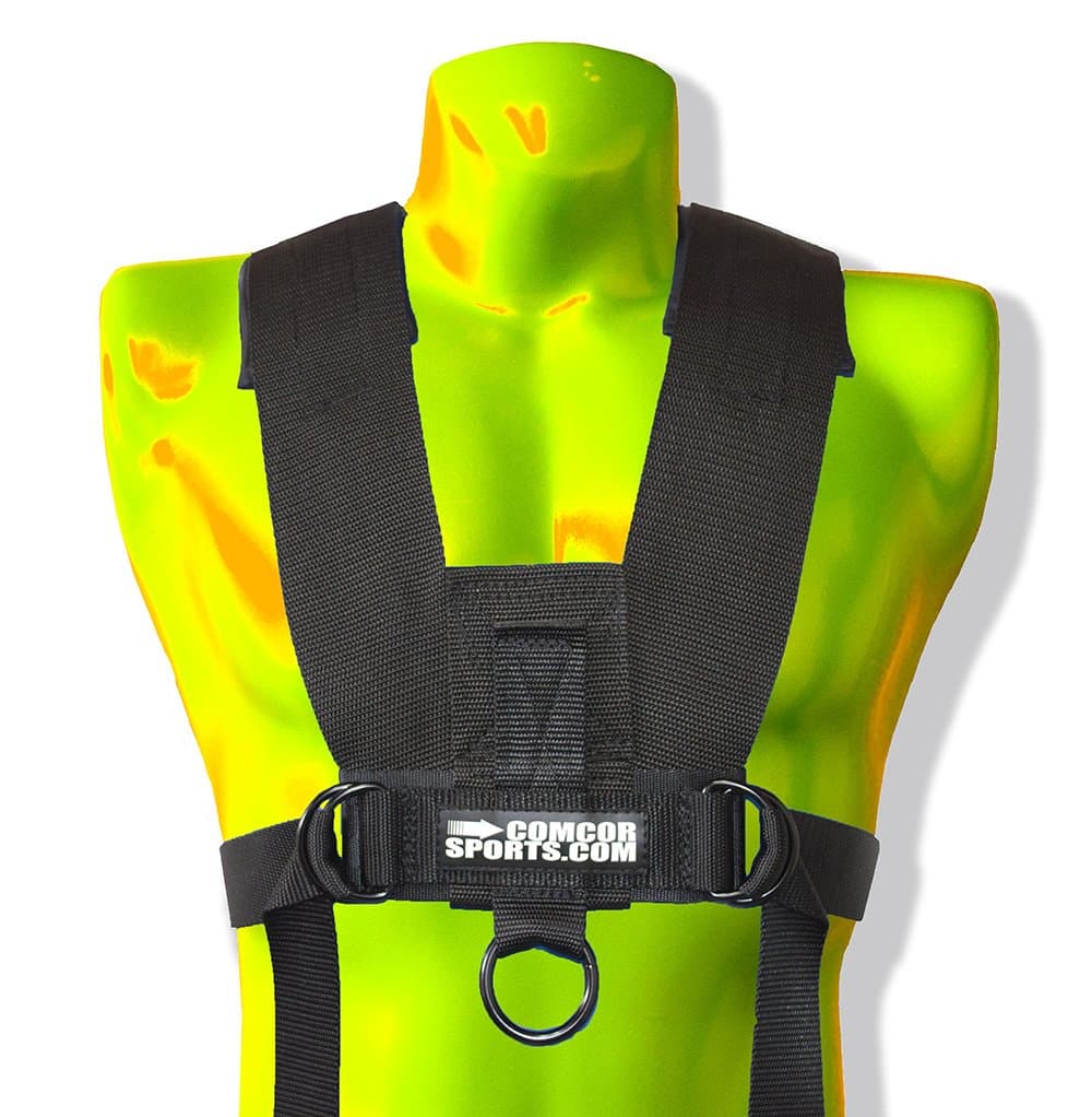 Minimalist Sled Harness and 9' Pull Strap Pulls Forward and Backward - Made in USA