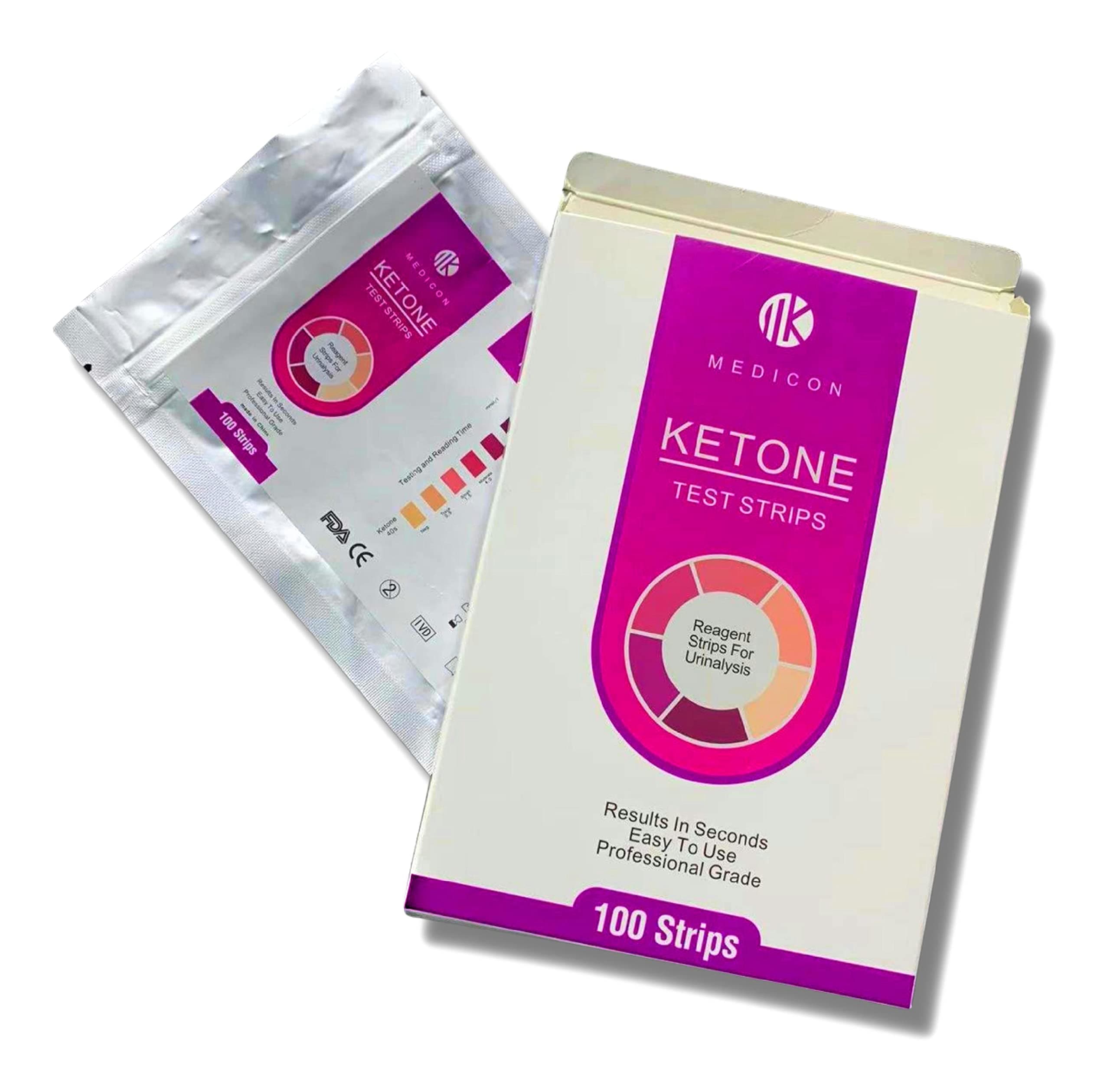 Ketone 100 Test Strips in Resealable Foil Packet