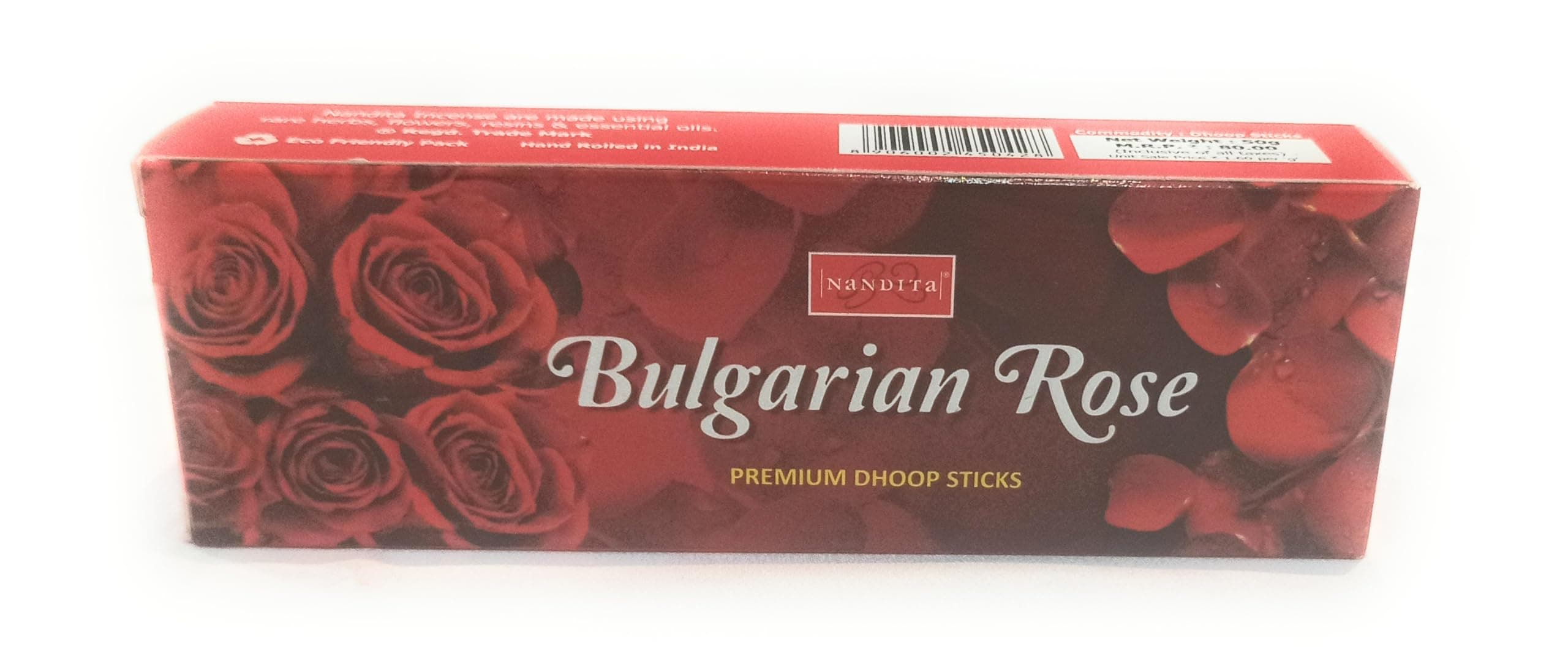 Nandita Bulgarian Rose Premium Dhoop Stick - Pack of 6 (50 gm in Each Pack)