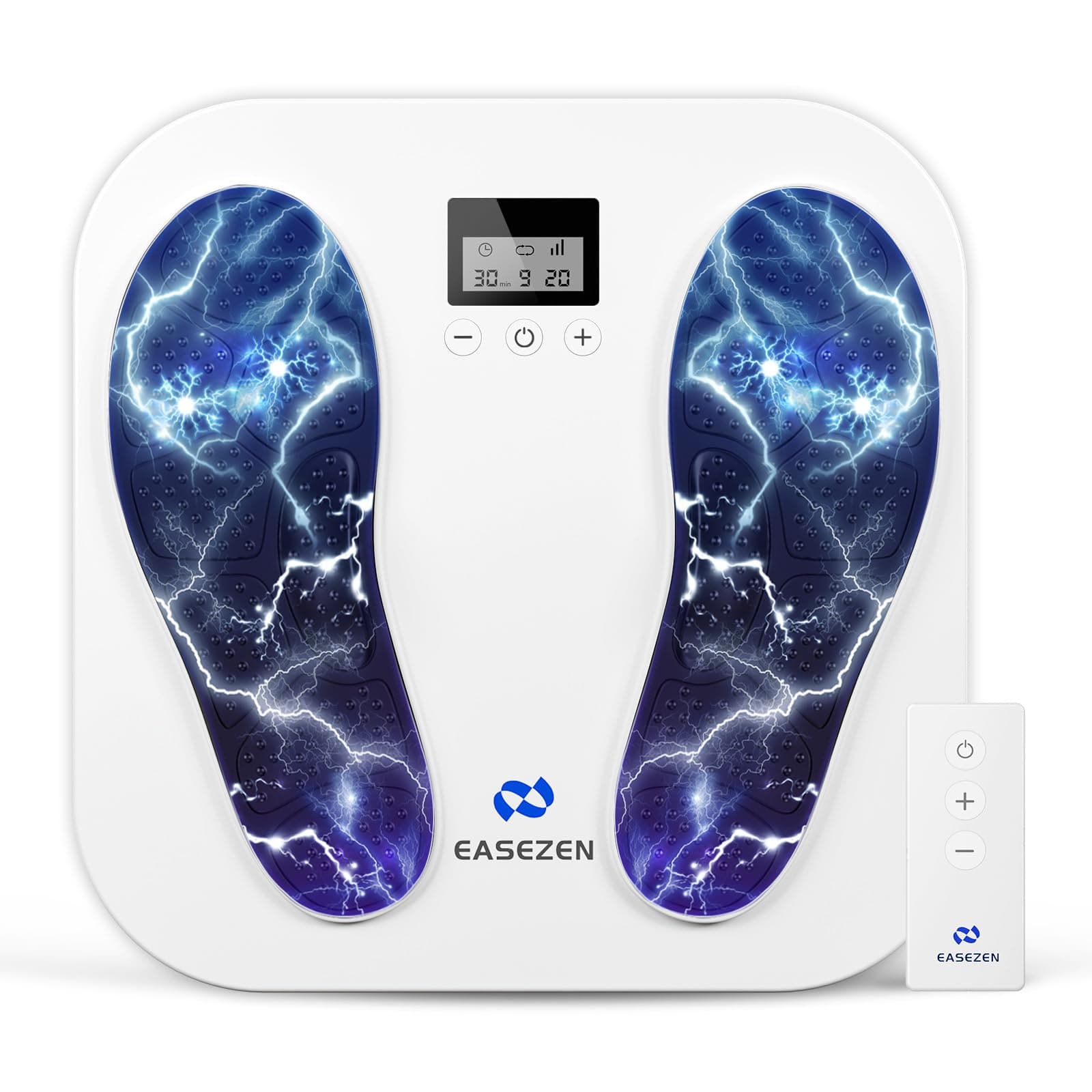 Foot Massager for Neuropathy, Rechargeable TENS EMS Foot Stimulator with 10 Modes 20 Intensities, Feet Circulation Stimulator for Neuropathy, Plantar Fasciitis, Gifts for Mom Dad, FSA HSA Eligible