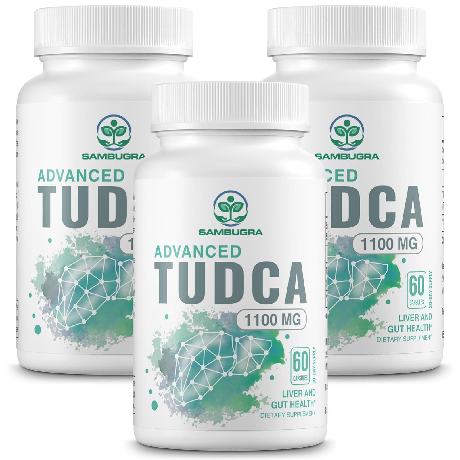 TUDCA Liver Supplements 1100mg, 3rd Party Tested Ultra Strength Bile Salt TUDCA Supplement, Liver Support for Detox Cleanse and Repair, 180 Capsules