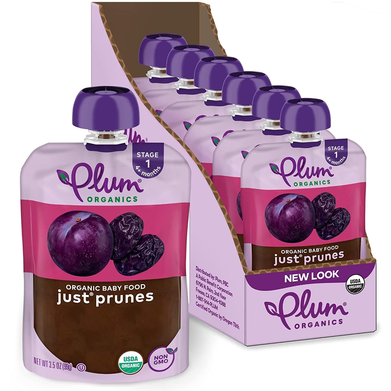 Stage 1 | Just Prunes Baby Food, 3.5oz (6 Pack)