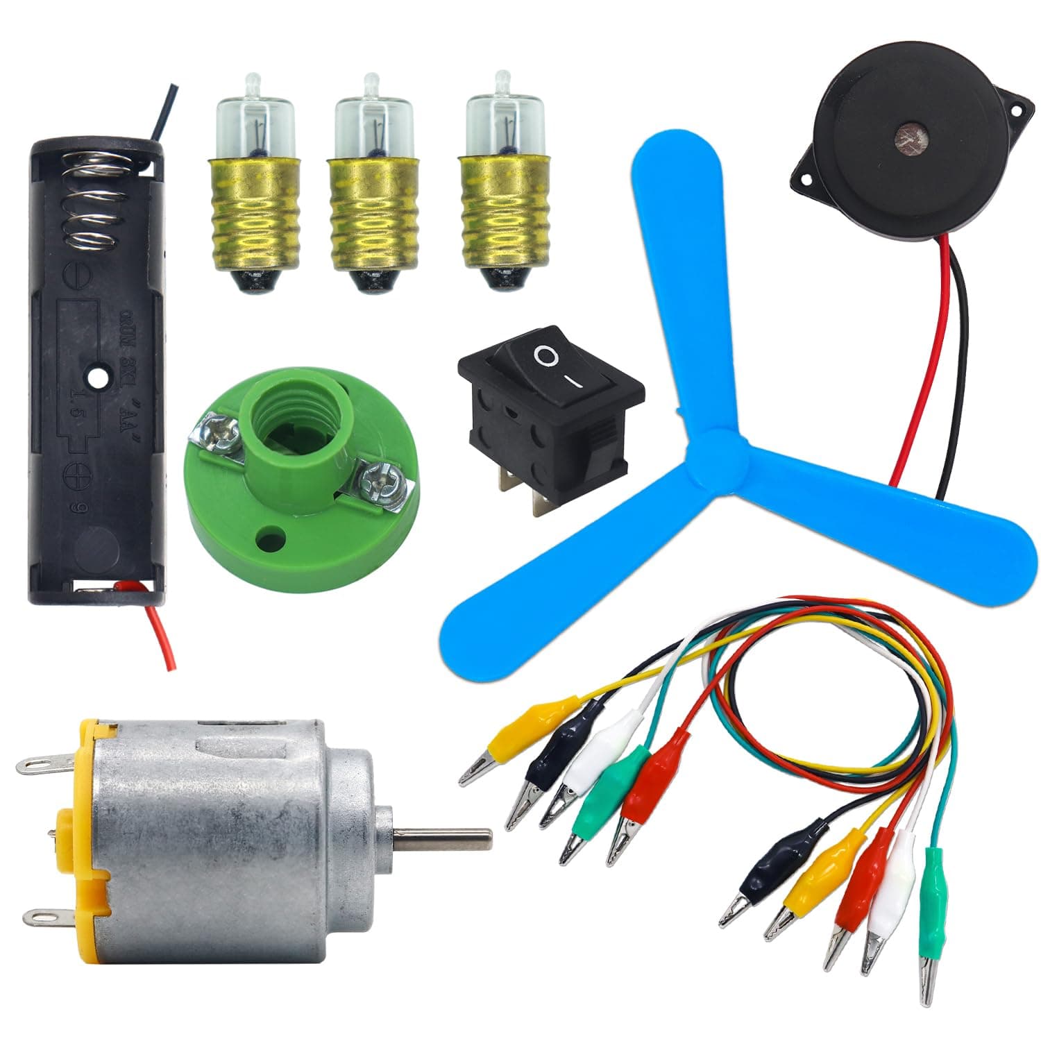 Combo of Electric Circuit Motor Bulb Kit | DIY STEM Educational Learning Science Project Set