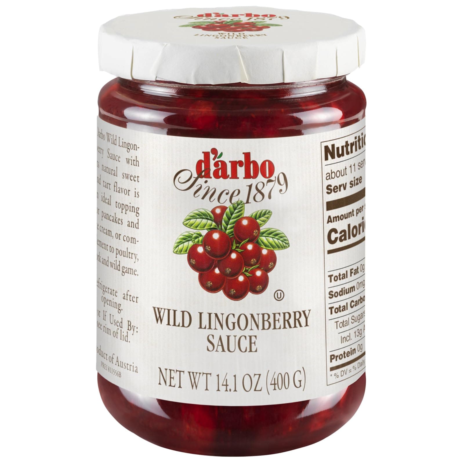 Darbo Lingonberries Wild 14.1 Oz -Pack of 6