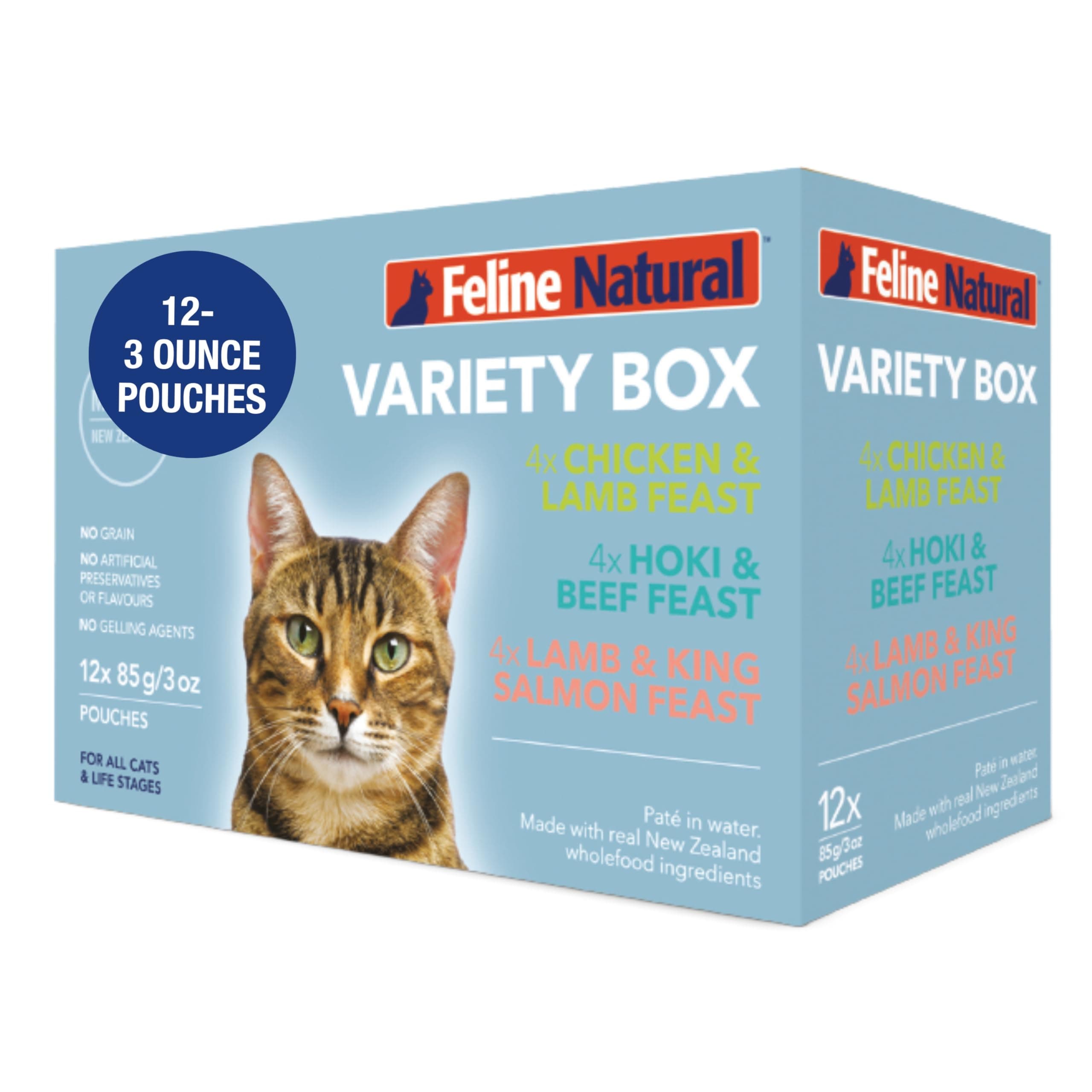 Feline Natural Variety Pack Pouches - 12 x 85g pouches