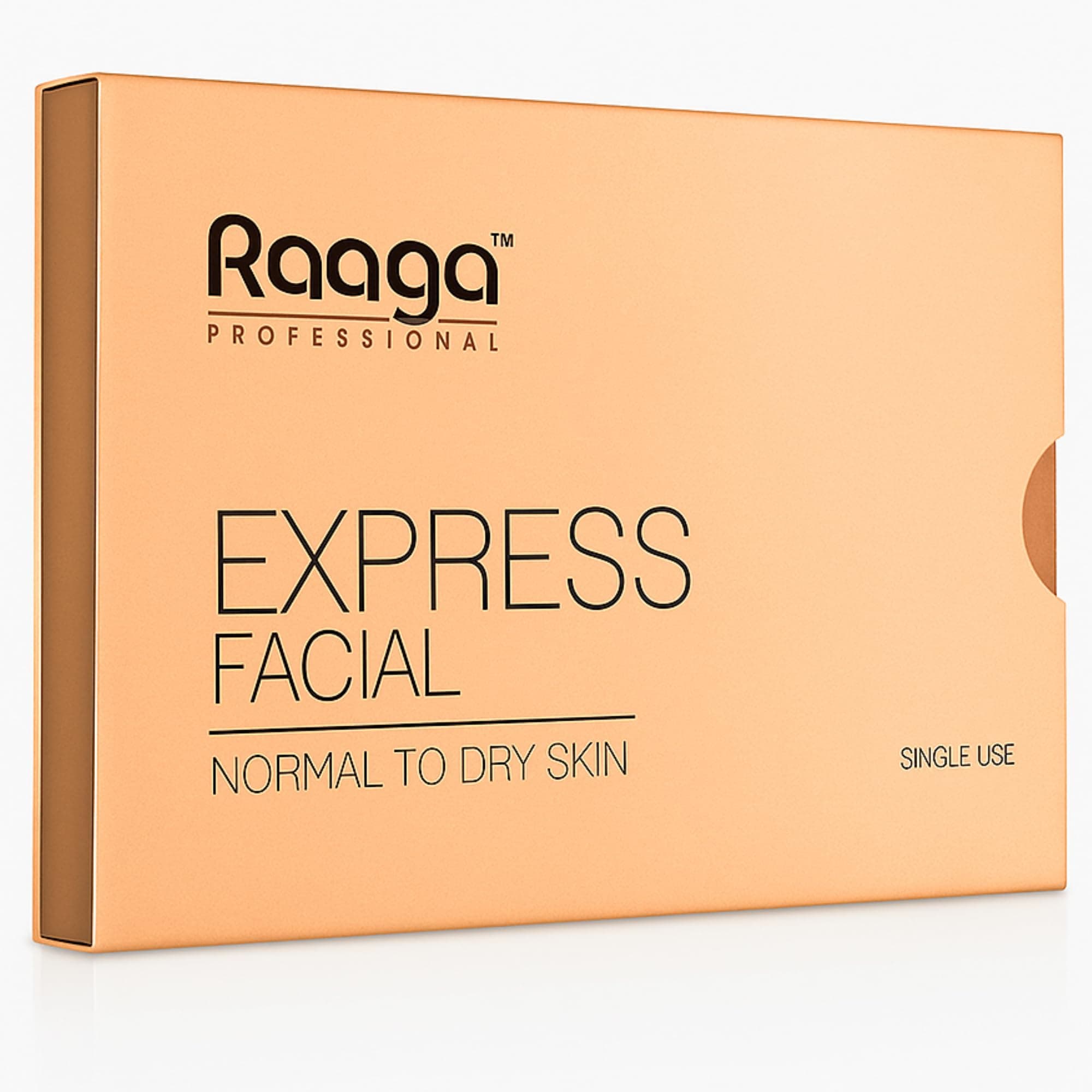 Raaga Professional Express Single Use Facial Kit | For Dry, Dull Skin | 6-Step Skincare Set At Home | Cleanser, Scrub, Toner, Massage Gel, Face Mask & Sunscreen | 35g/1.23 Oz