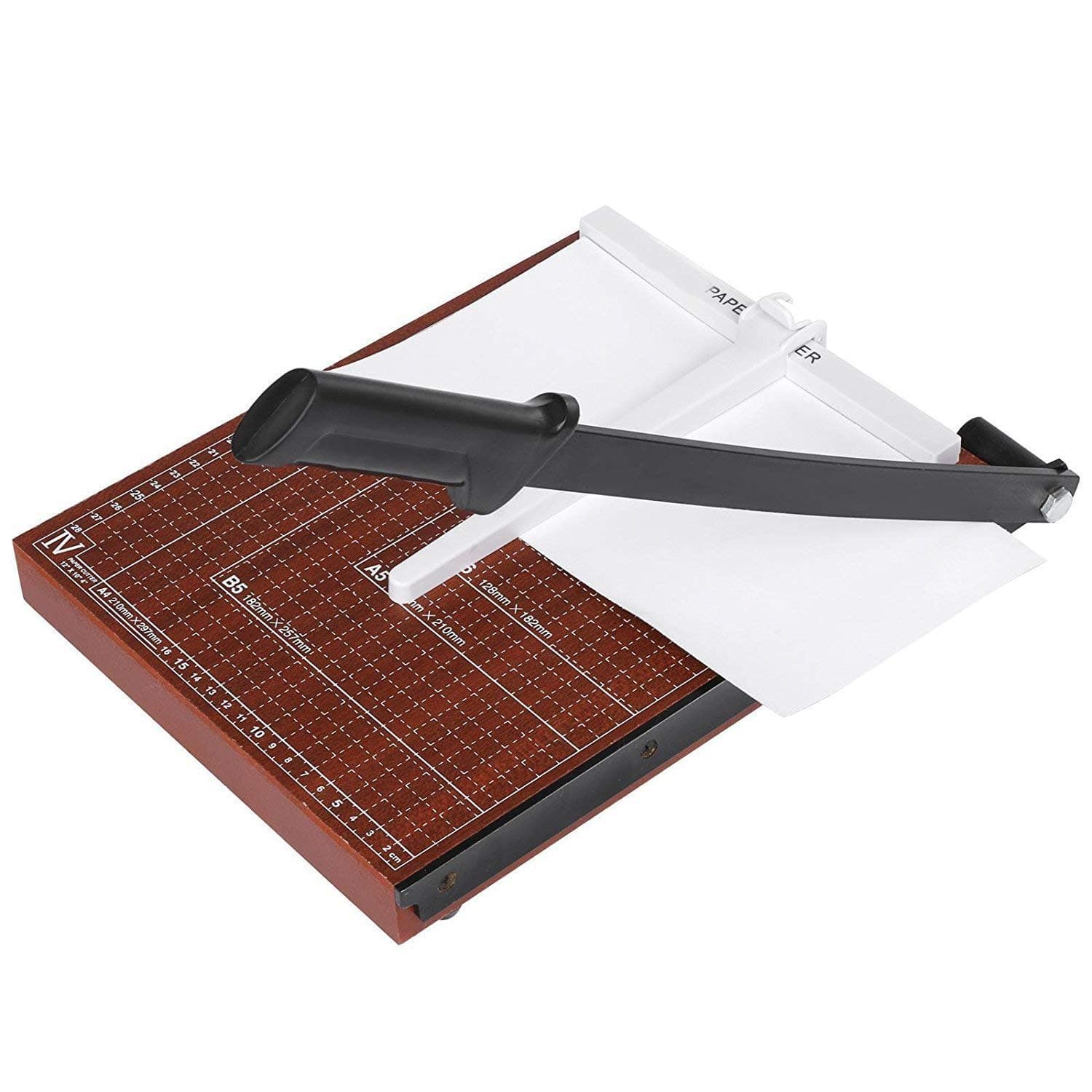 Evokem Paper Cutter,A4, B5, A5, B6, B7 Paper Cutter Guillotine,Wood Board