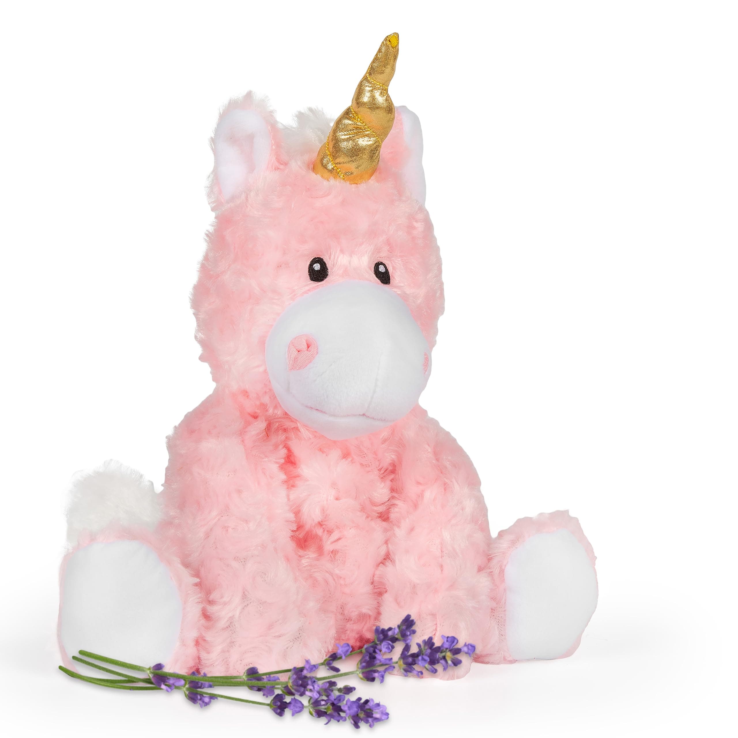 Princess Pink Unicorn - Microwavable & Weighted Plush Stuffed Animal - Heated Plushie for Warmth - Cute, Soft, Cozy Toy for Adults & Children (Boys, Girls, & Toddlers) by Warm Pals