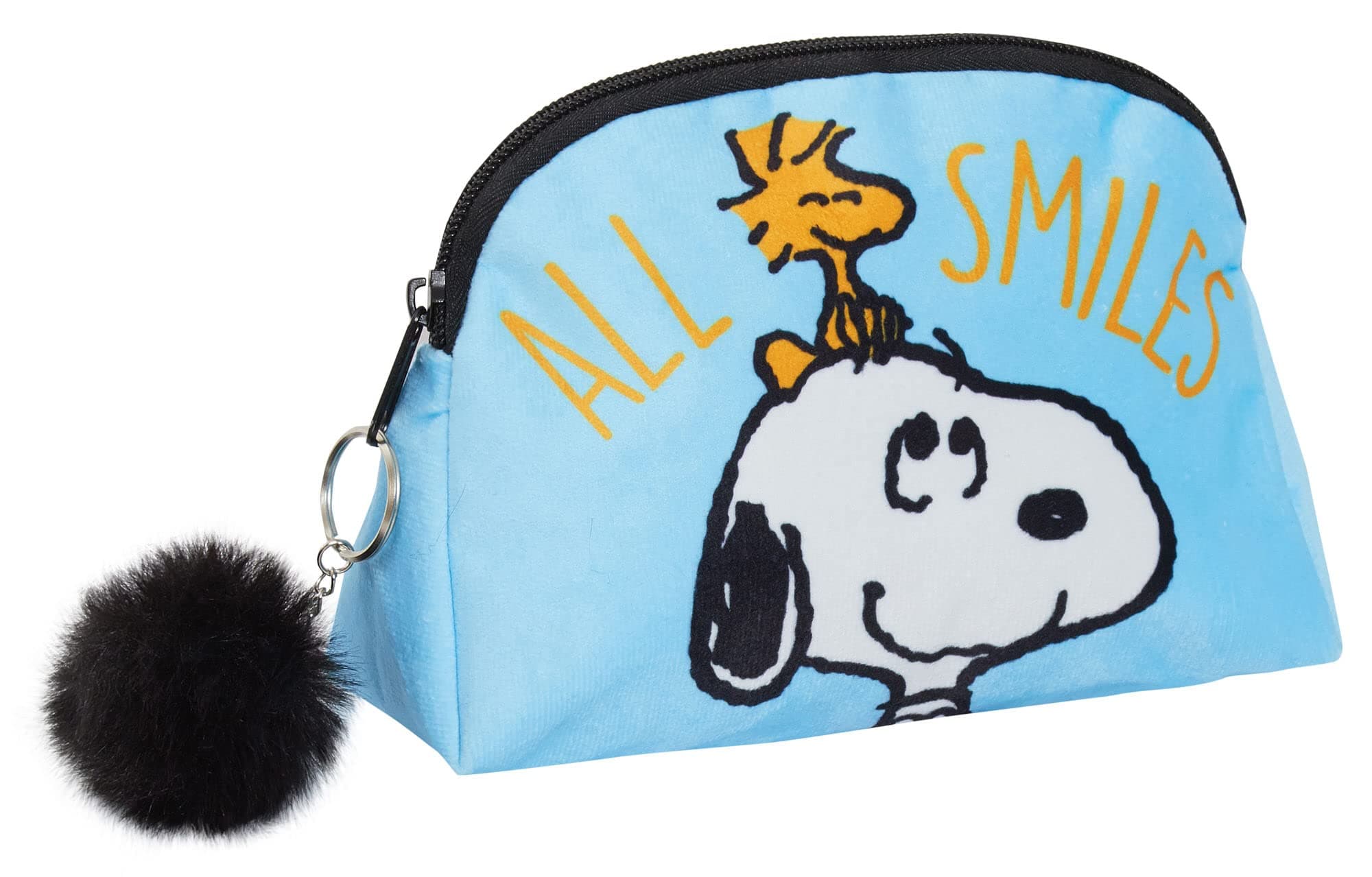 Peanuts Plush Snoopy Make Up Bag for Women Cosmetic Toiletries Bag Pencil Case, Multi, One Size, Make Up Bag