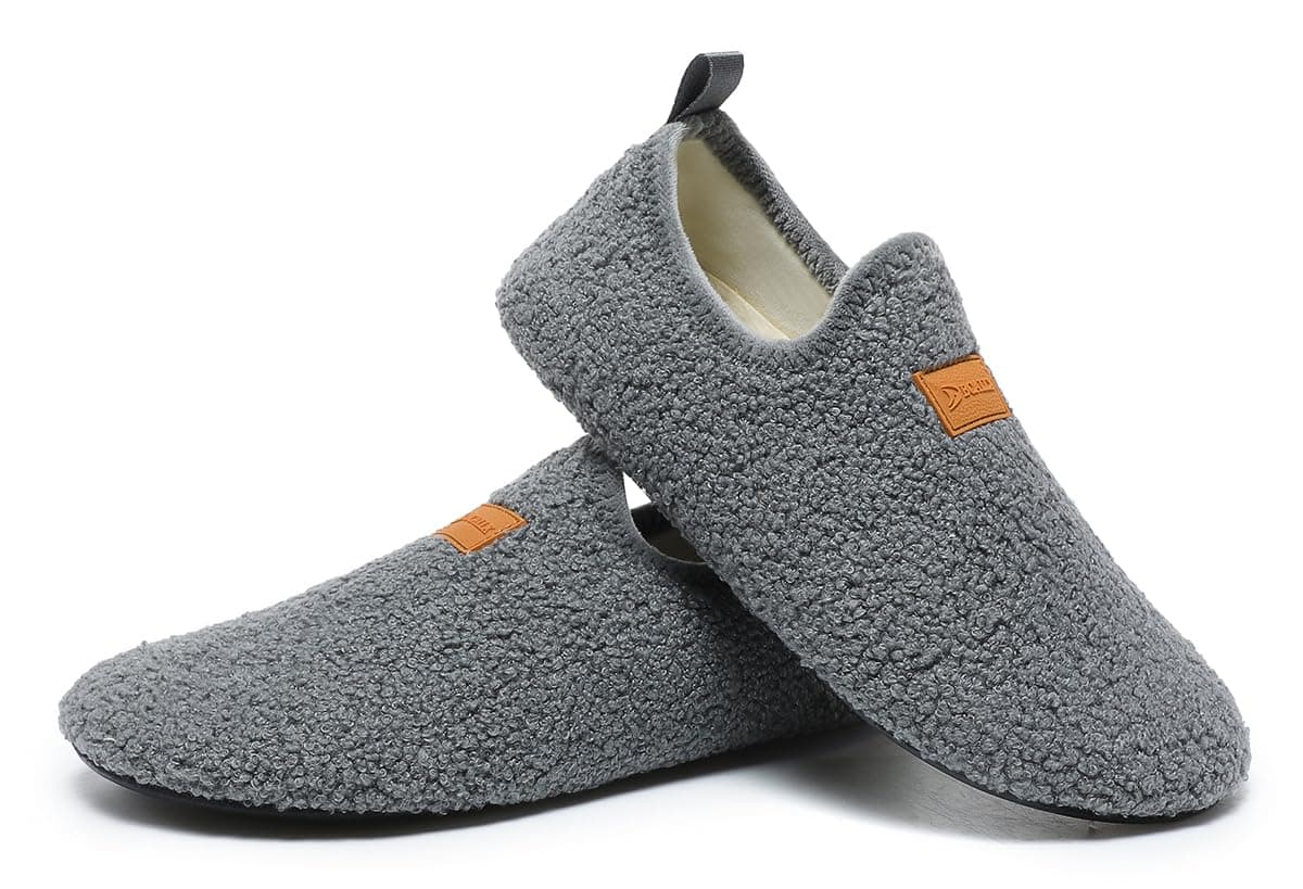 Non-Slip Indoor House Slippers Lightweight Comfortable Grip House Home Shoes for Men Women