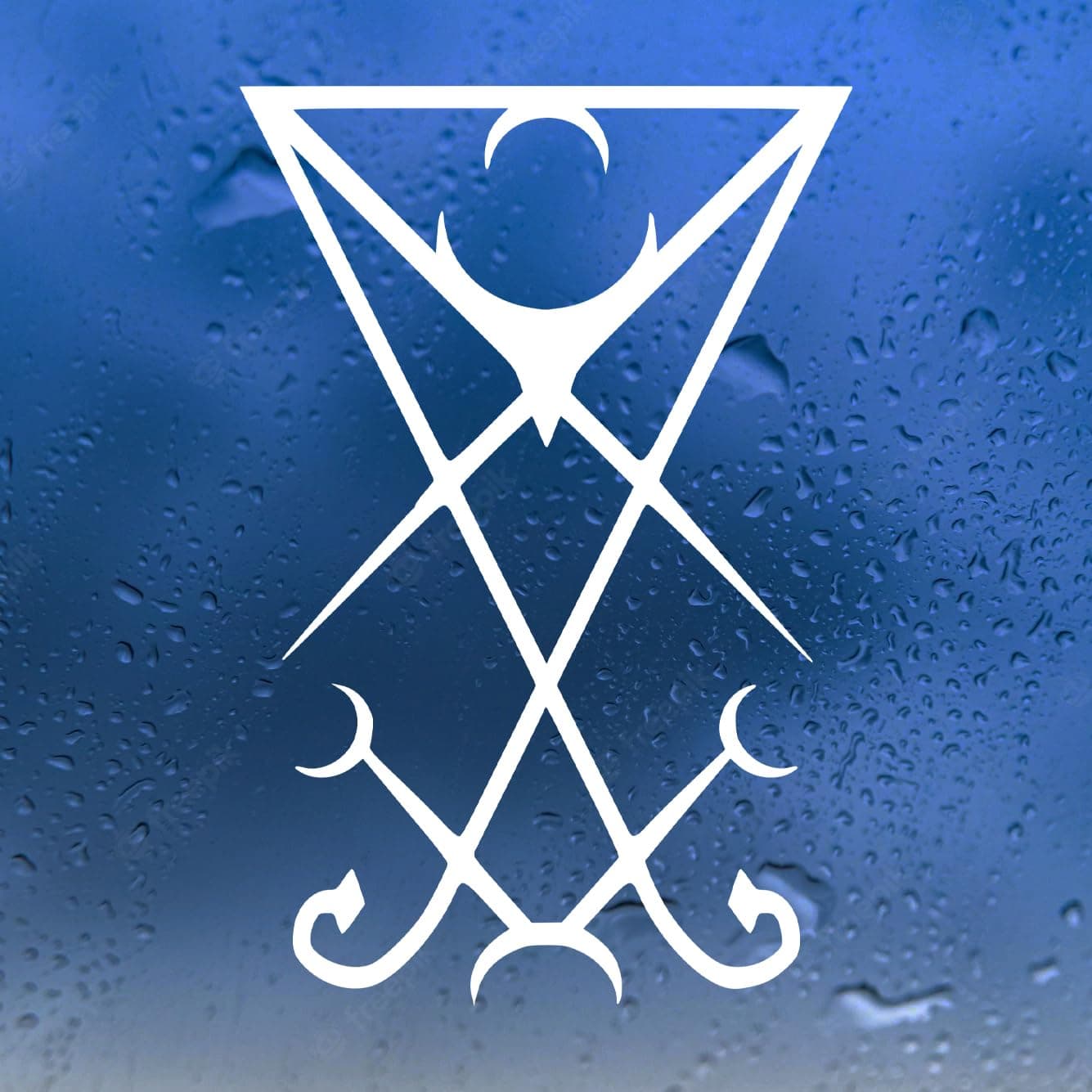 Minglewood TradingMinglewood Trading Sigil of Lucifer Vinyl Decal V4 - Seal of Satan Truth Power - Die Cut Sticker