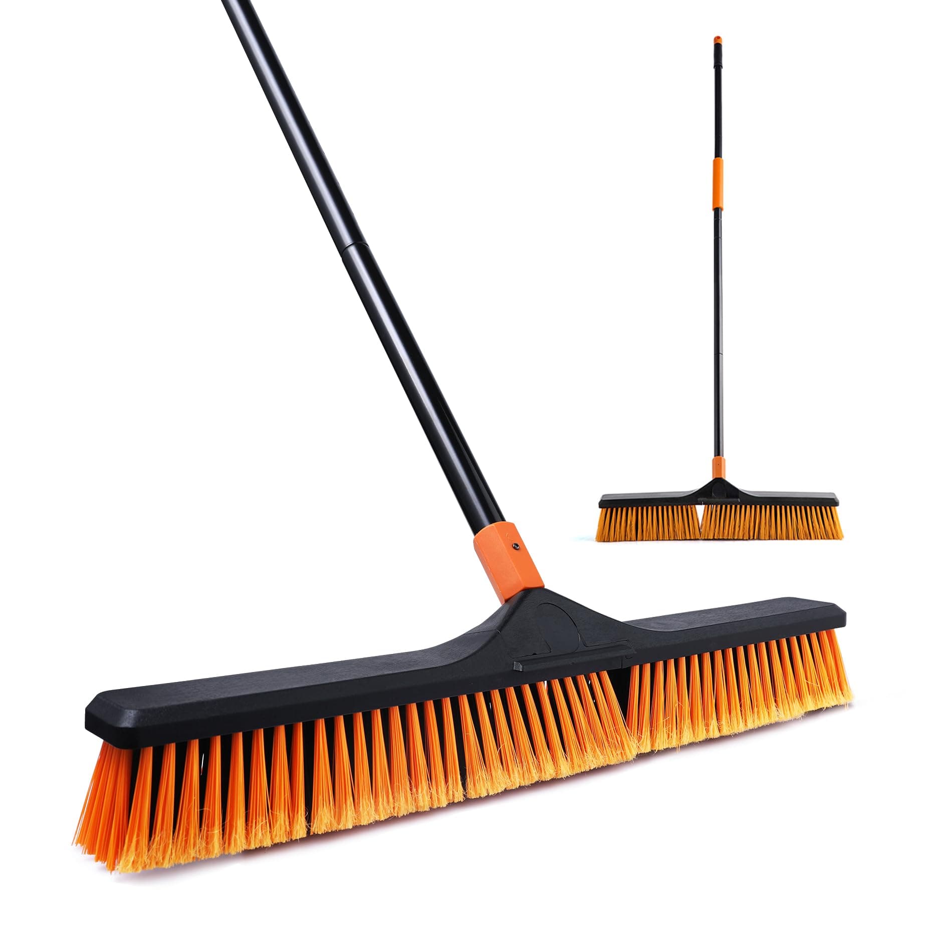 CLEANHOME Garden Broom, Yard Brush Heavy Duty Outdoor 2-1,50&66in, suitable f...