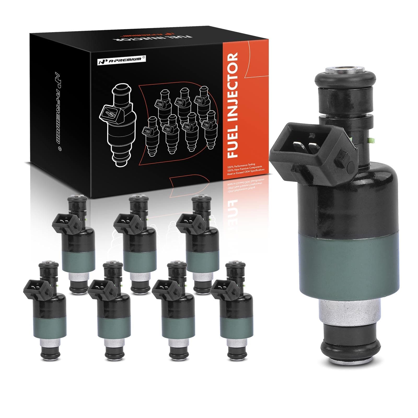 A-Premium Fuel Injectors Compatible with Chevrolet & GMC C2500, C3500, C3500HD, K2500, K3500, C2500 Suburban, P3500, P30, B7, C6500 Kodiak, C7500 Kodiak, Savana 3500, Express 3500, 7.4L 8-PC Set