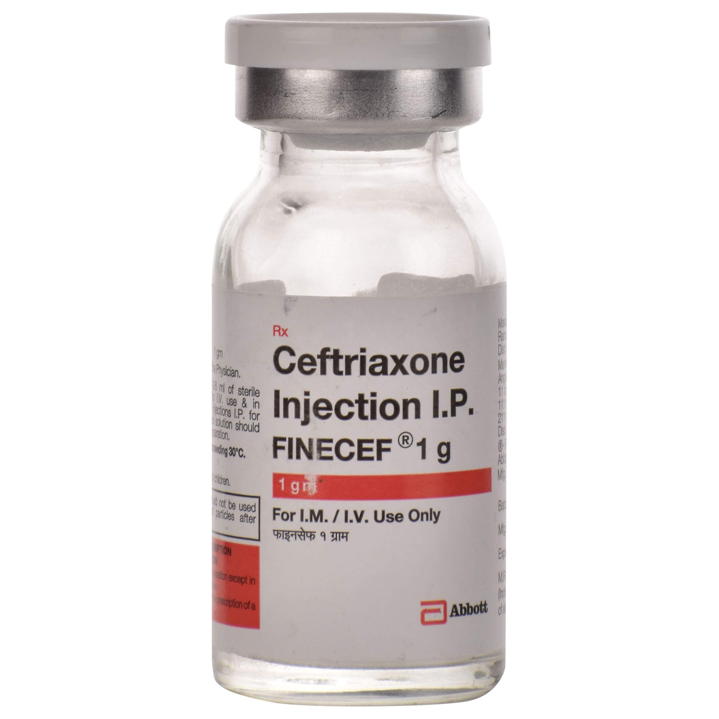 Finecef 1 - Vial of 1gm Injection