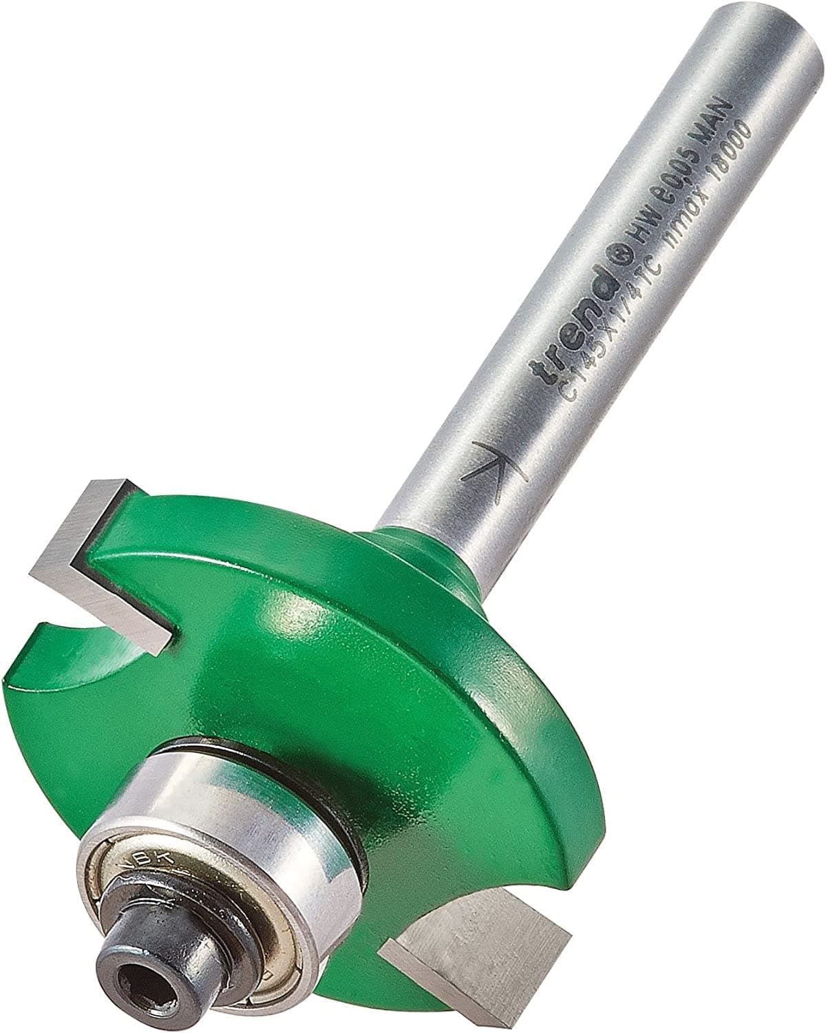 Trend CraftPro Slotting Router Cutter, 1/4 Inch Shank, 6.3mm Cutting Depth, 31.8mm Diameter, Tungsten Carbide Tipped, C145X1/4TC