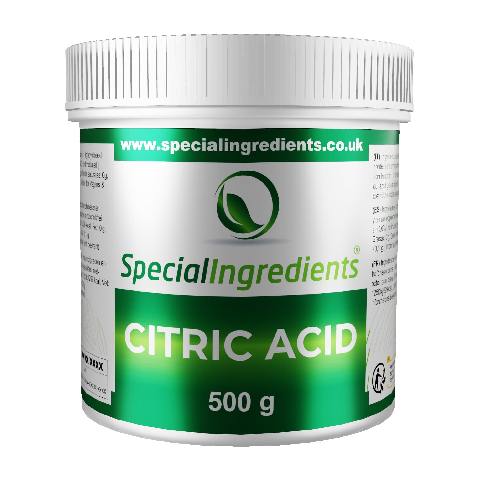 Special Ingredients Citric Acid Powder 500g Premium Quality
