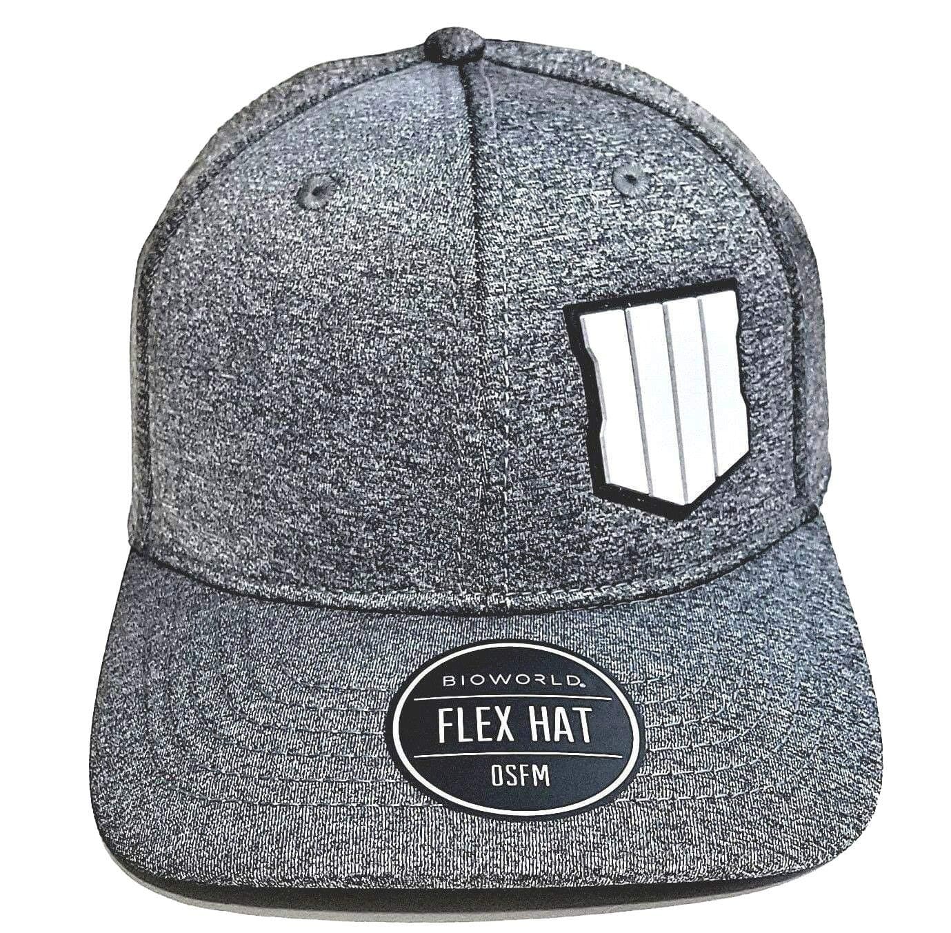 Black Ops 4 Grey with PVC Shield Emblem and Back Lettering Baseball Hat
