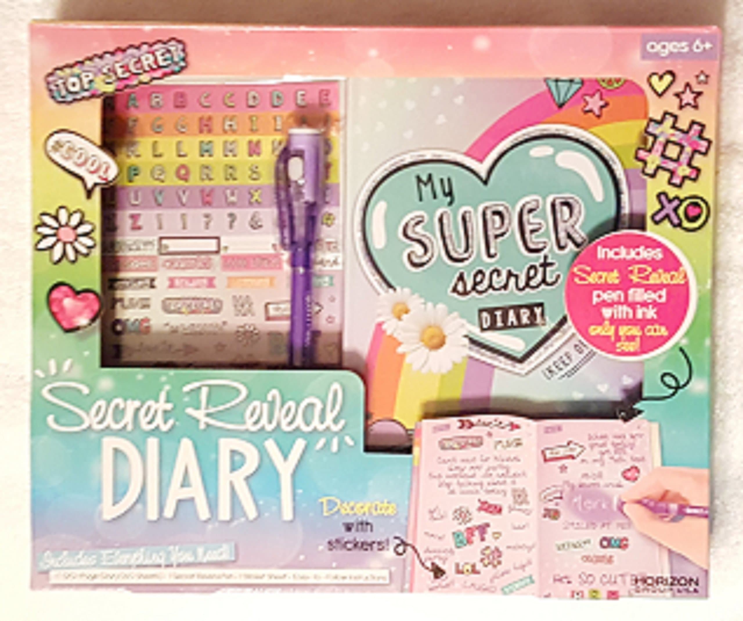 My Super Secret Diary with 120 Pages and Fun Supplies