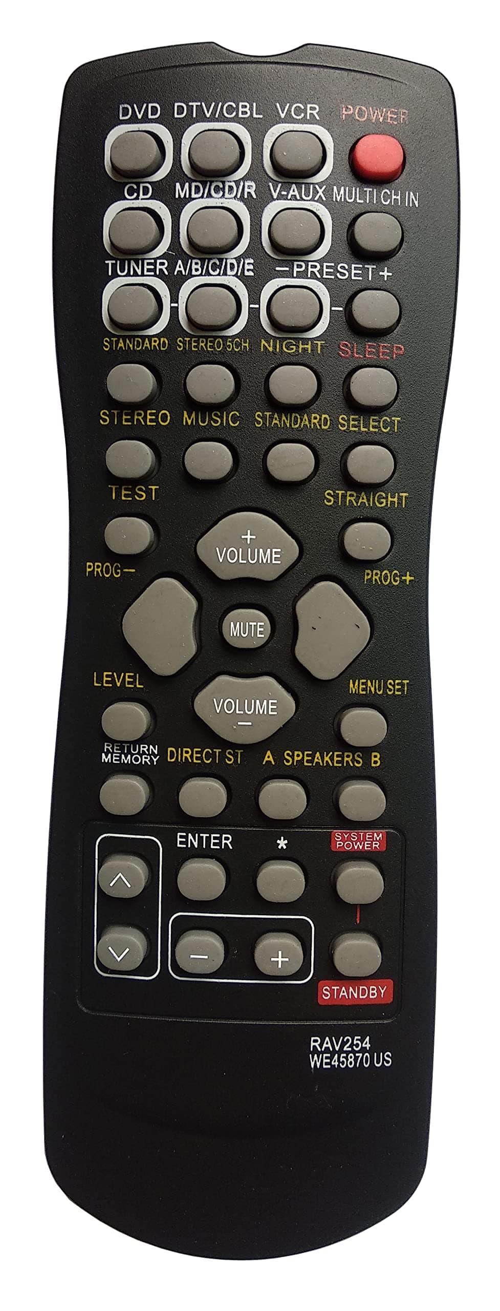 Universal Remote Compatible for Yamaha RAV254 HTR-5740 HTR-5840 HTR-5860 RX-V757 Audio/Video Receiver Remote Control