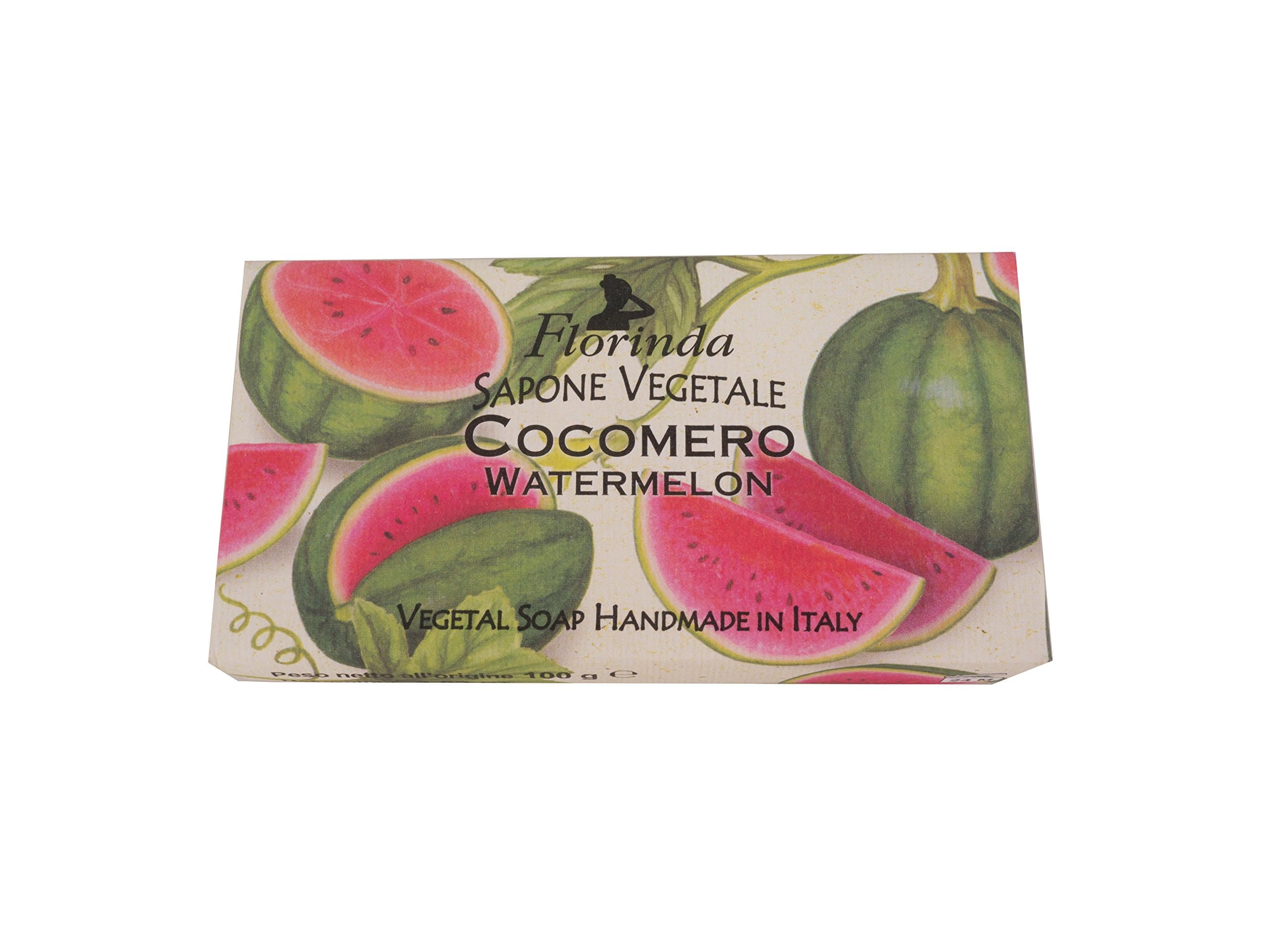 Florinda Sapone Vegetale Soap, Watermelon 100 g