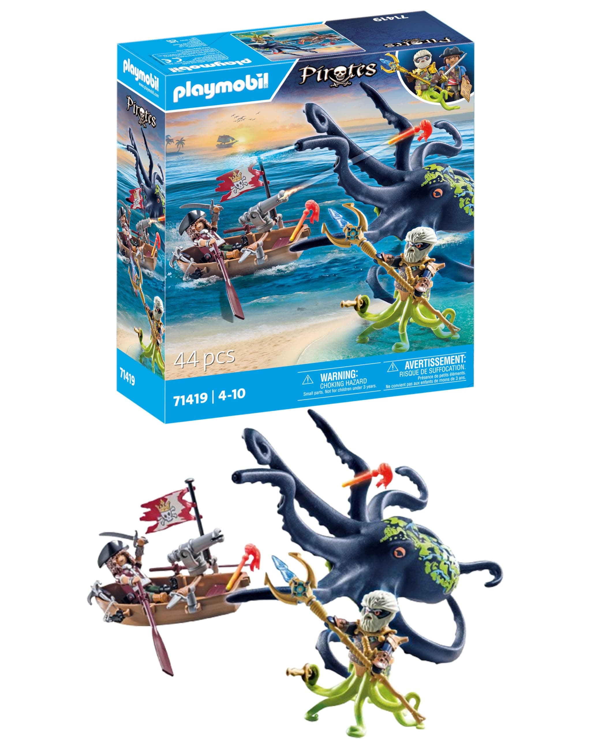 Pirates 71419 Fight Against the Giant Octopus Toy for Children from 4 Years