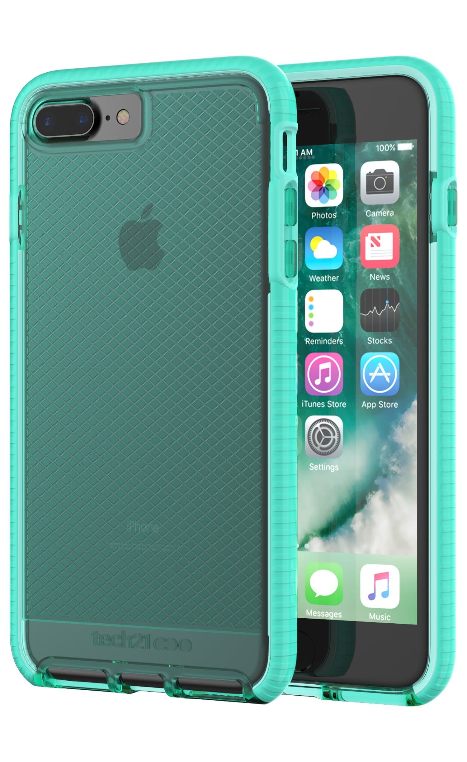 Tech21 Evo Check Case for Apple iPhone 7+/8+ Aqua