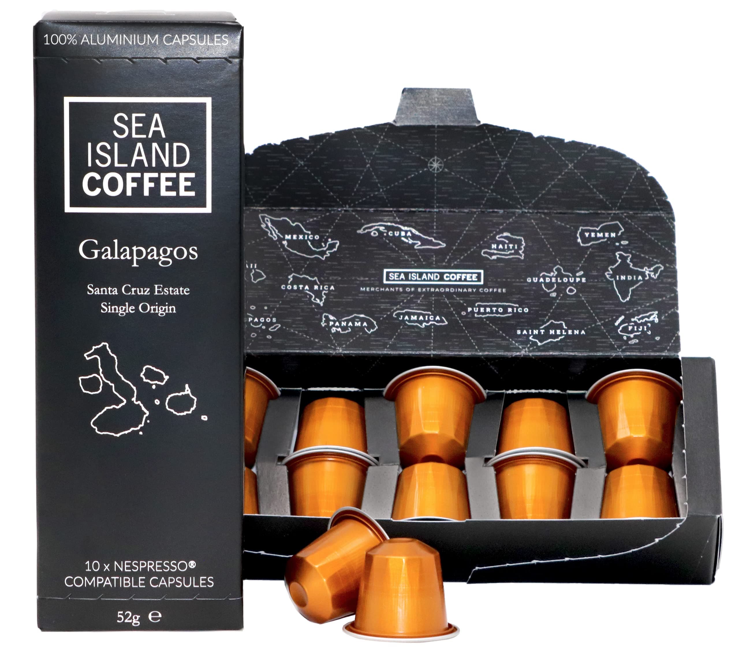 Galapagos, Santa Cruz Estate - Nespresso Compatible Capsules | Sea Island Coffee (10 Capsules)